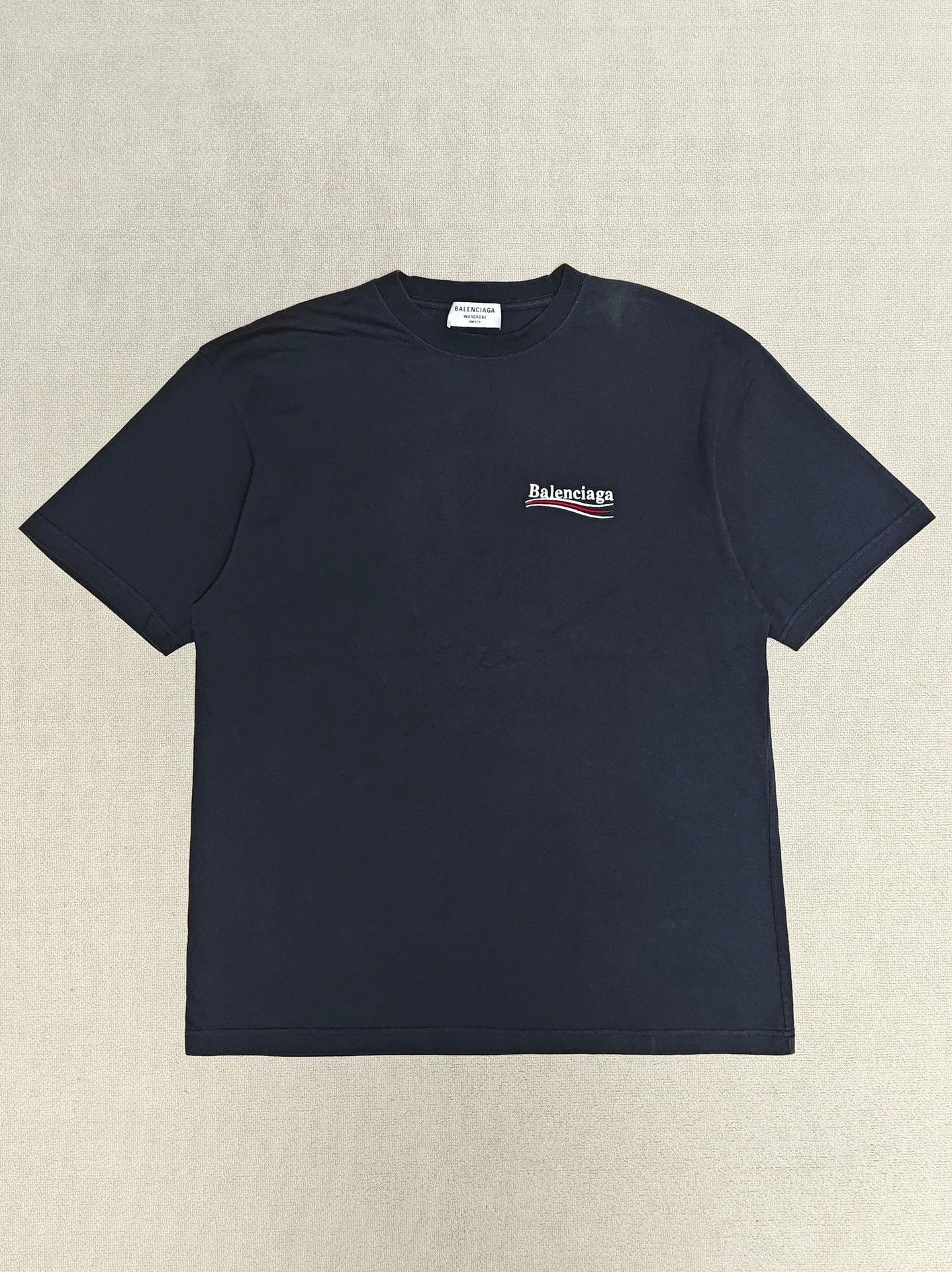 Balenciaga Balenciaga 22ss Embroidered Coca Cola Logo Water Washed Short Sleeve T-shirt Size US S / EU 44-46 / 1 - 2 Thumbnail
