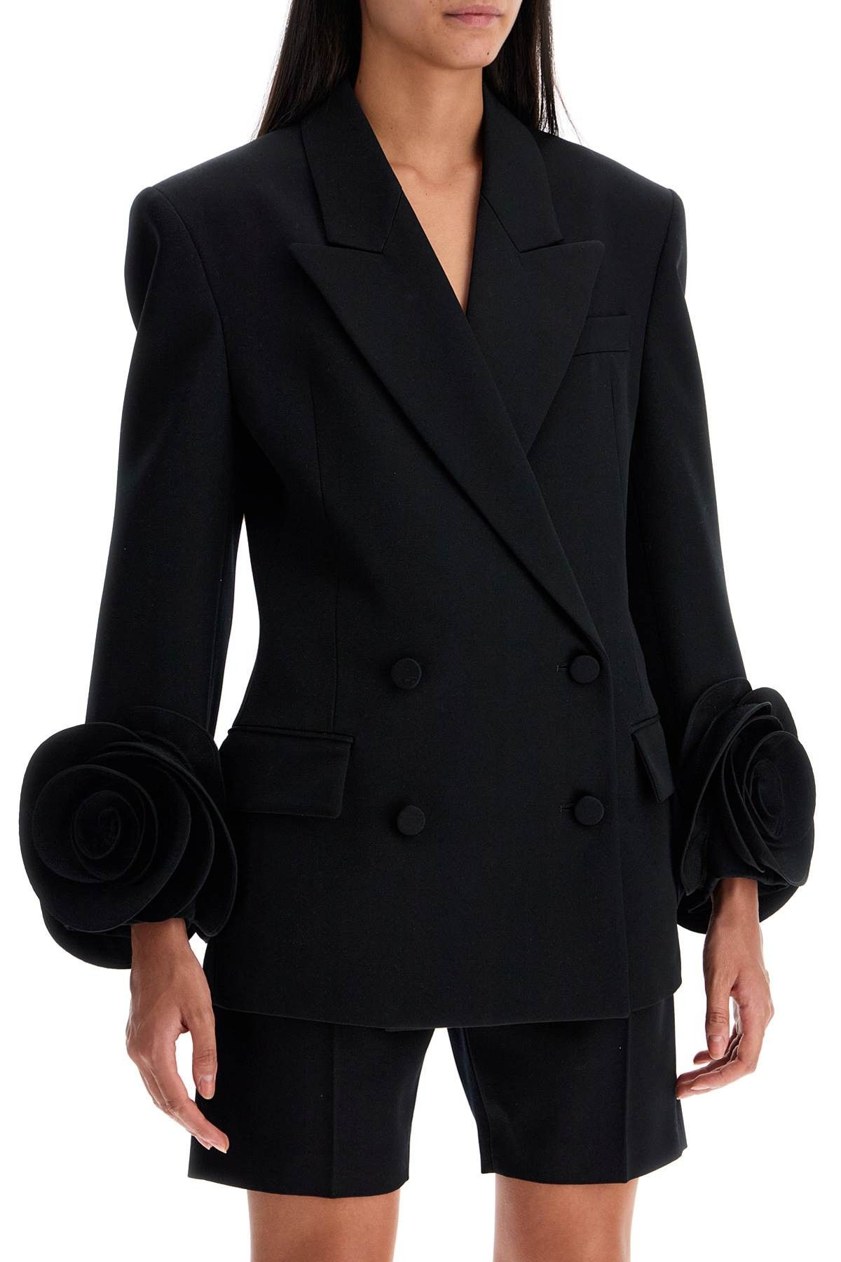 Valentino VALENTINO GARAVANI "Gray Jacket With Rose Gris Size S / US 4 / IT 40 - 2 Thumbnail