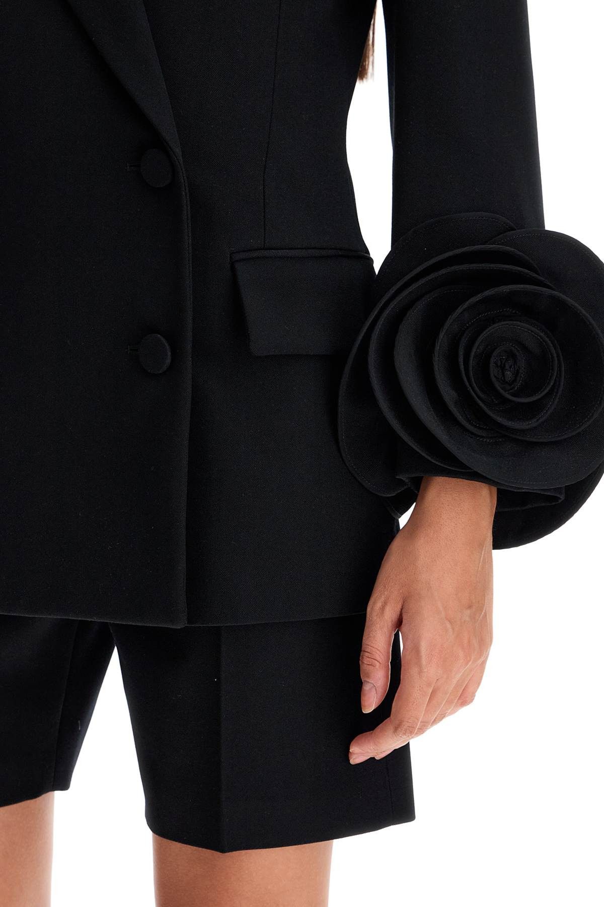 Valentino VALENTINO GARAVANI "Gray Jacket With Rose Gris Size S / US 4 / IT 40 - 4 Thumbnail
