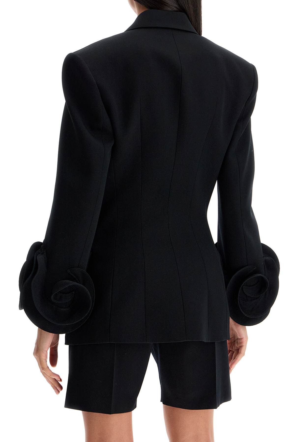 Valentino VALENTINO GARAVANI "Gray Jacket With Rose Gris Size S / US 4 / IT 40 - 3 Thumbnail