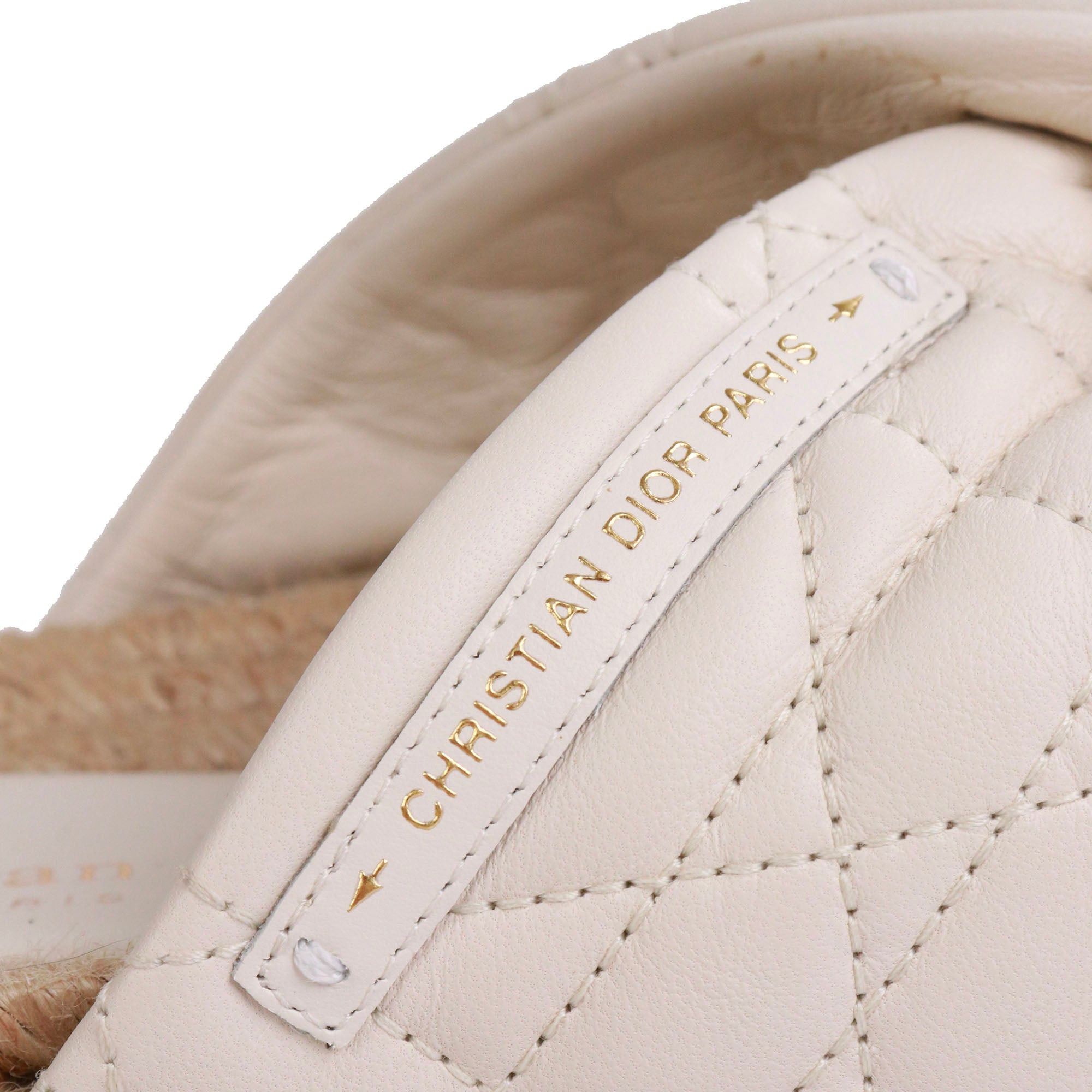 Dior DIOR - Dior D-Twist sandals in off-white leather (T38) Size US 7 / IT 37 - 4 Thumbnail