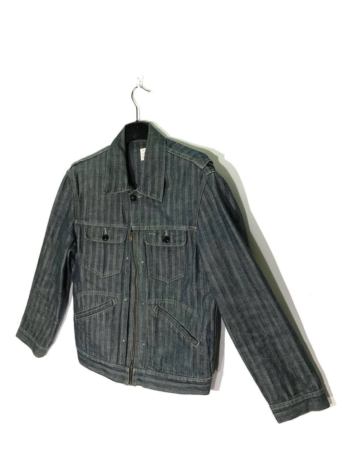 URBAN RESEARCH DOORS Urban Research Striped Work Jacket Size US S / EU 44-46 / 1 - 2 Thumbnail