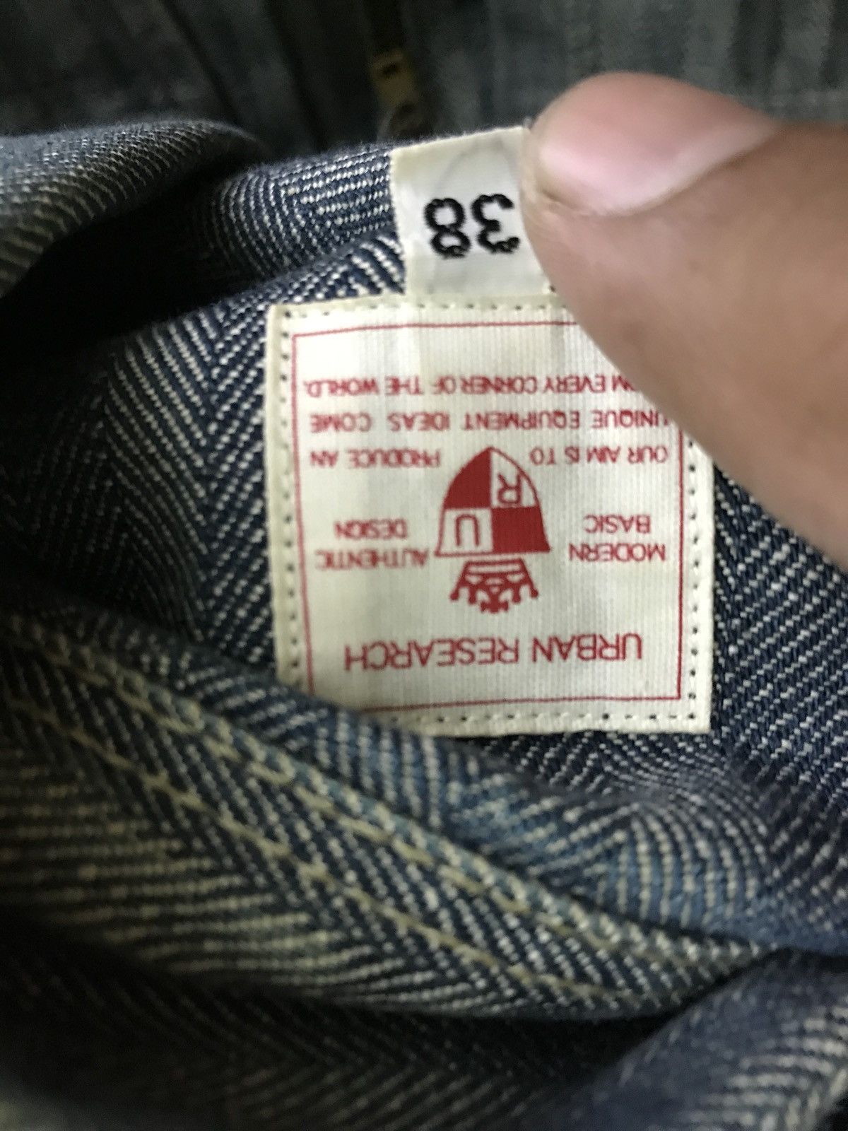 URBAN RESEARCH DOORS Urban Research Striped Work Jacket Size US S / EU 44-46 / 1 - 5 Thumbnail