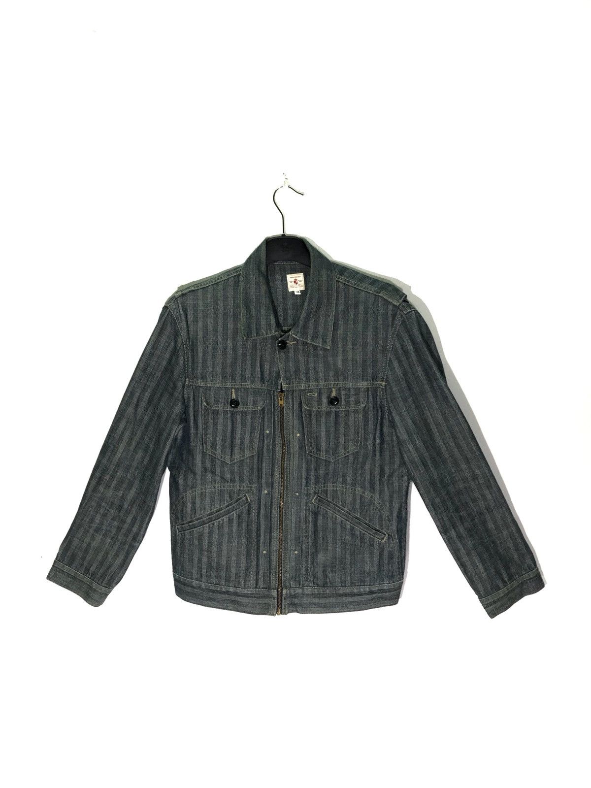 URBAN RESEARCH DOORS Urban Research Striped Work Jacket Size US S / EU 44-46 / 1 - 1 Thumbnail