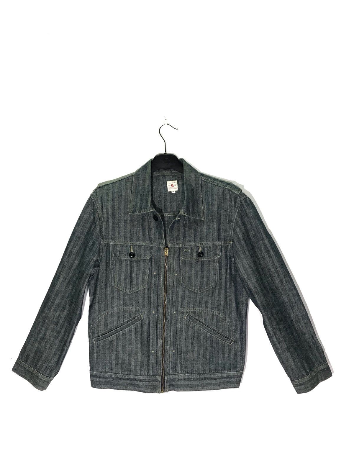 URBAN RESEARCH DOORS Urban Research Striped Work Jacket Size US S / EU 44-46 / 1 - 3 Thumbnail