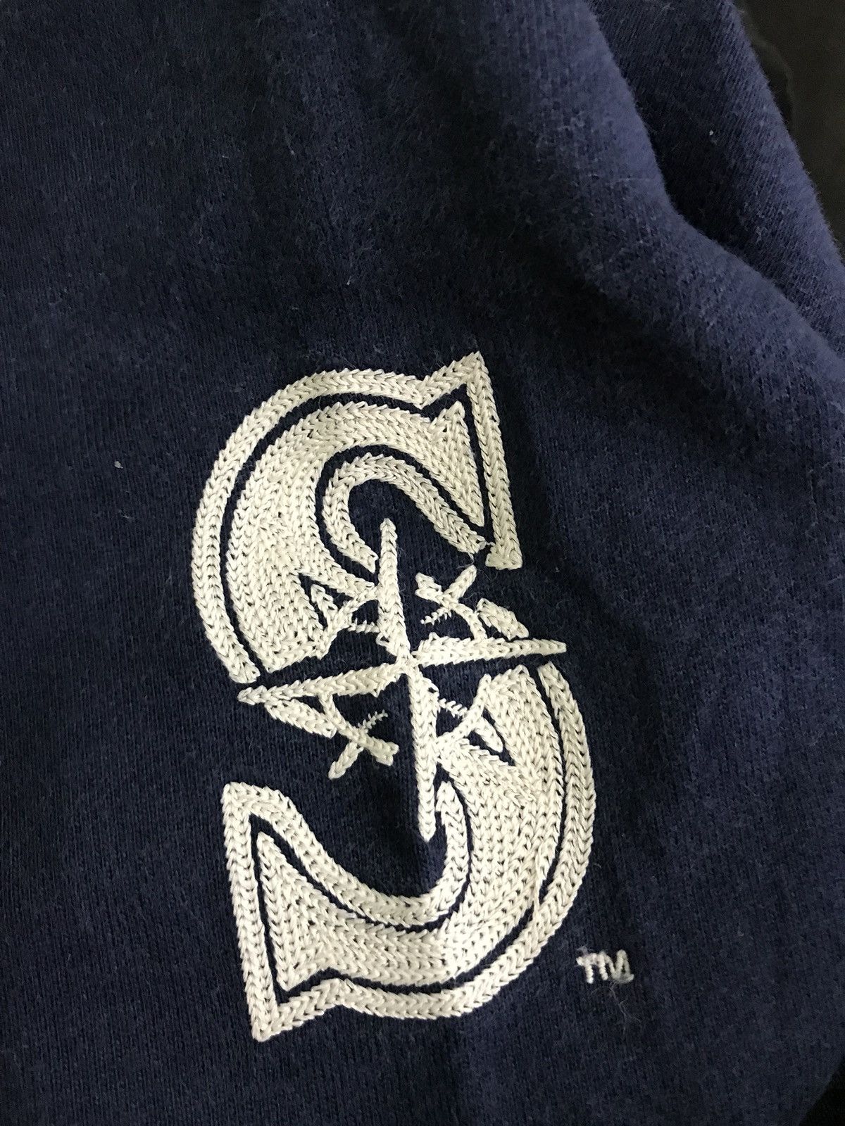 MLB MLB Seattle Big Logo Spellout Embroidered Sweatshirt Size US M / EU 48-50 / 2 - 4 Thumbnail