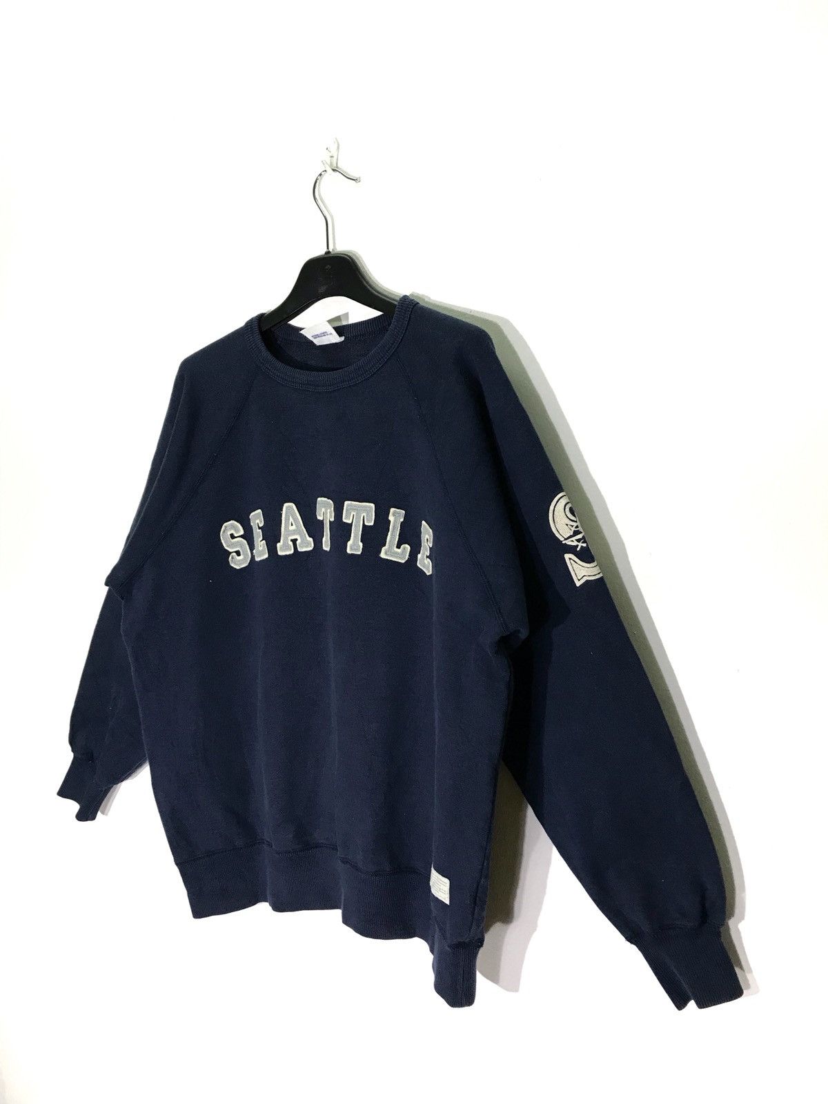 MLB MLB Seattle Big Logo Spellout Embroidered Sweatshirt Size US M / EU 48-50 / 2 - 2 Thumbnail
