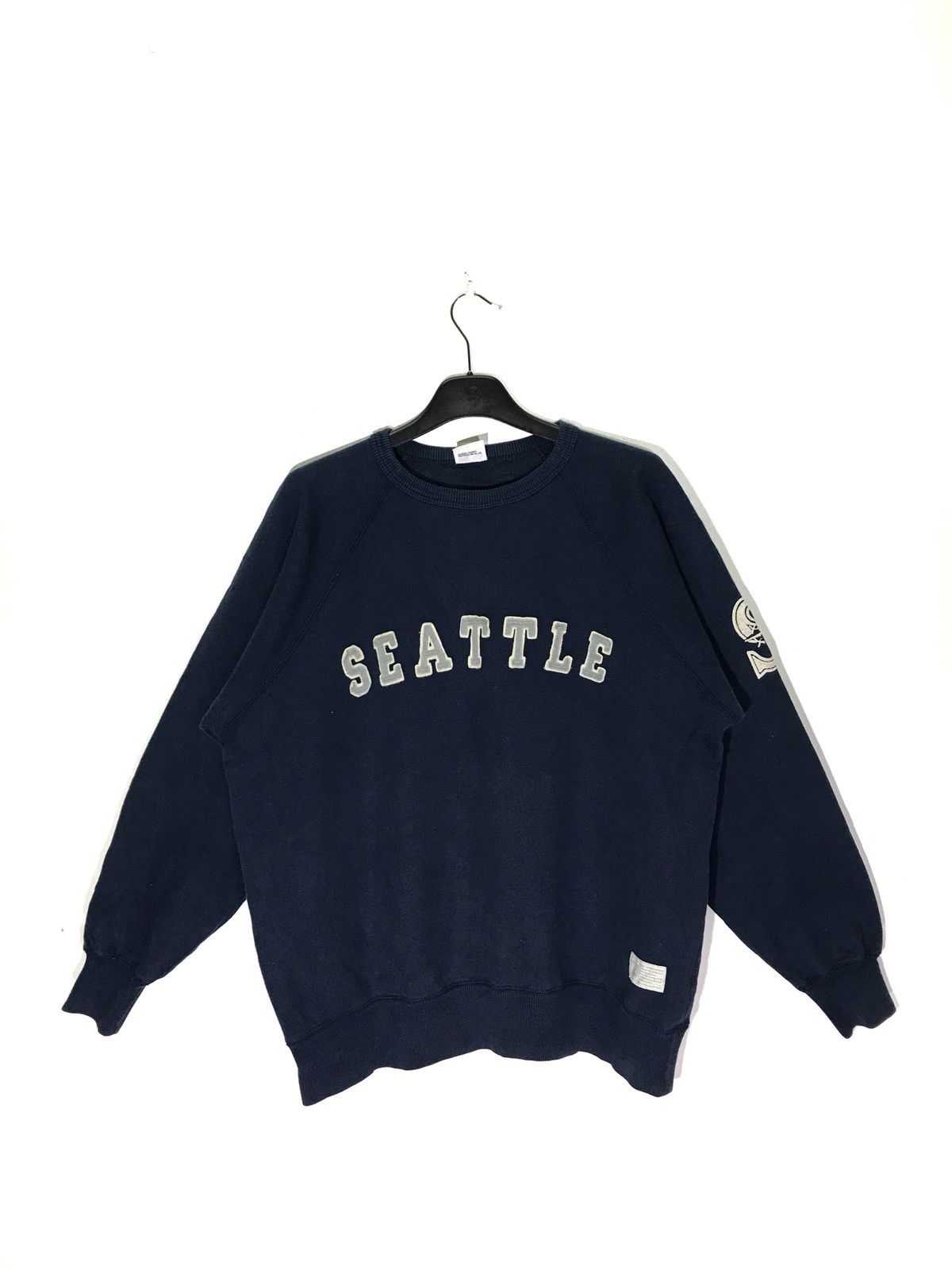 MLB MLB Seattle Big Logo Spellout Embroidered Sweatshirt Size US M / EU 48-50 / 2 - 1 Thumbnail