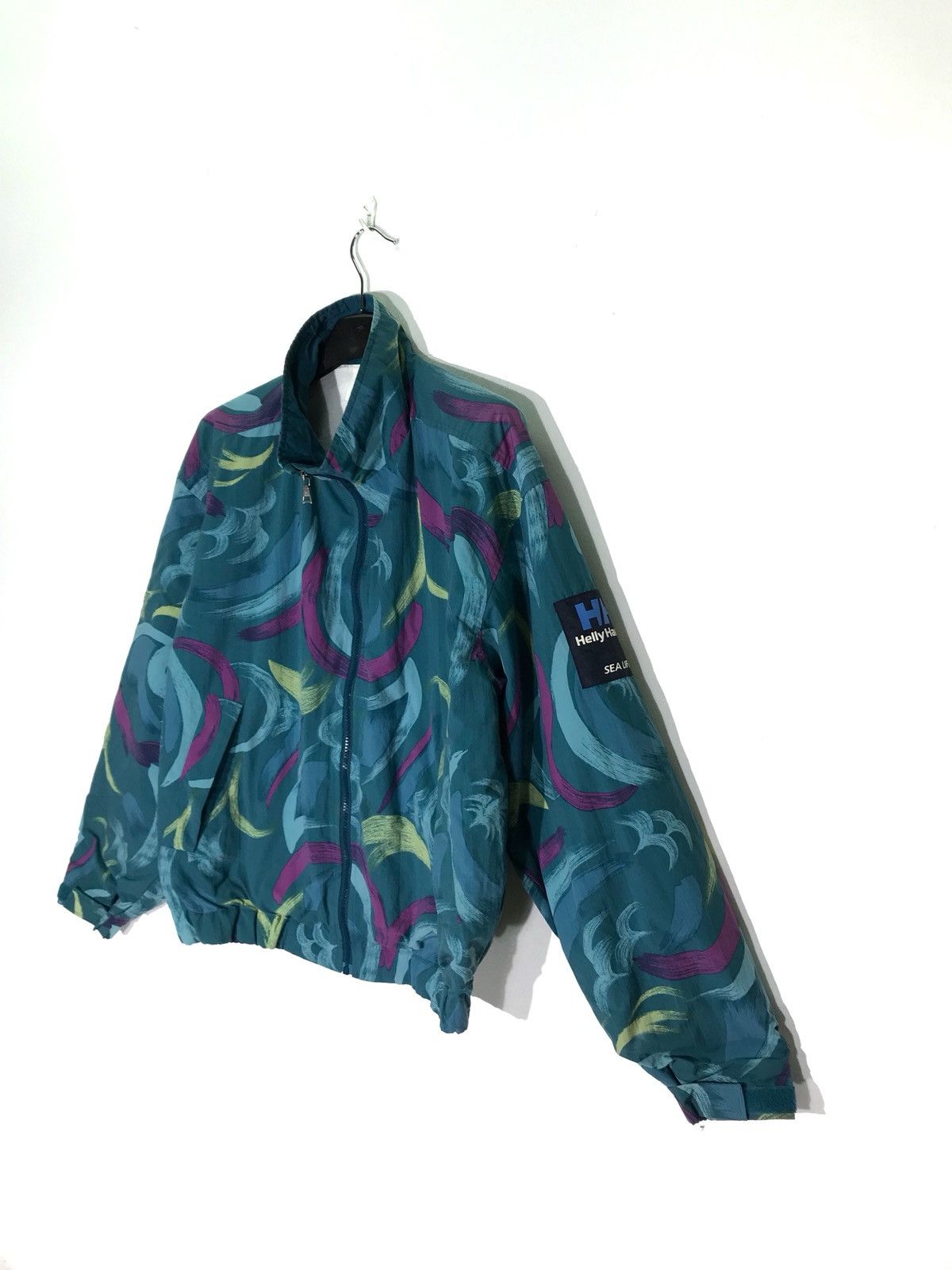 Helly Hansen × Vintage Helly Hansen Norway Sea Life Abstract Windbreaker Jacket Size US XL / EU 56 / 4 - 2 Thumbnail
