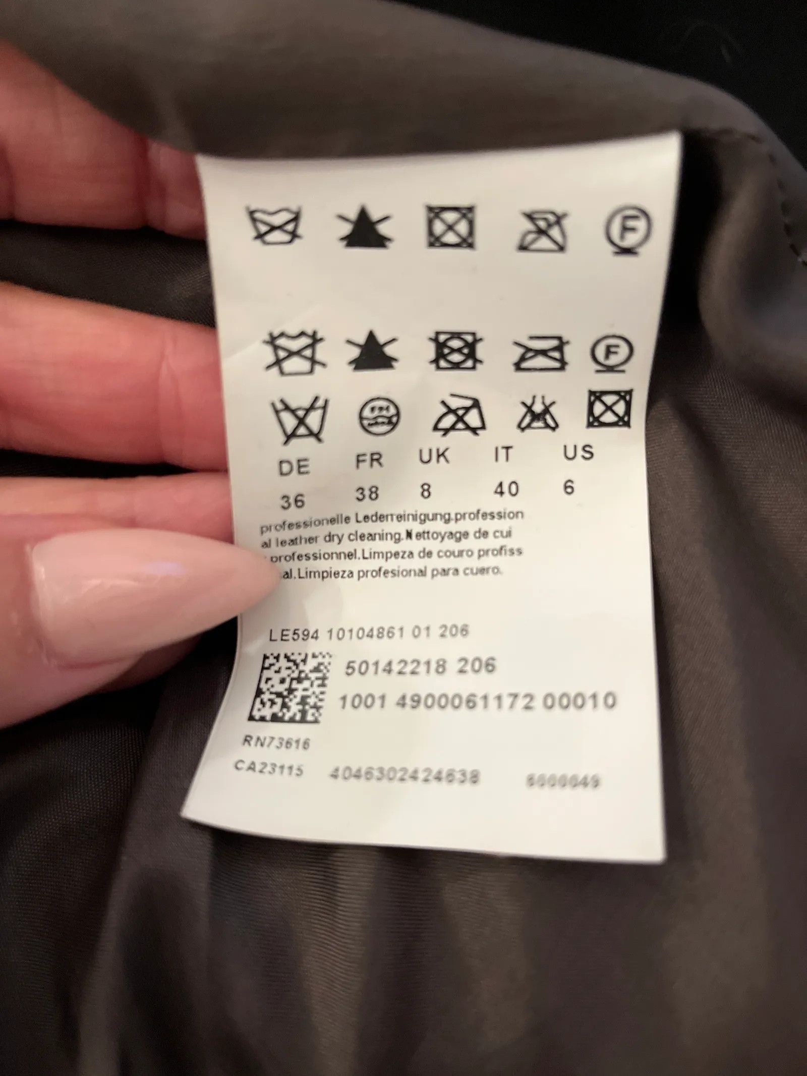 Hugo Boss Hugo Boss Leather Jacket Size XS / US 0-2 / IT 36-38 - 2 Thumbnail
