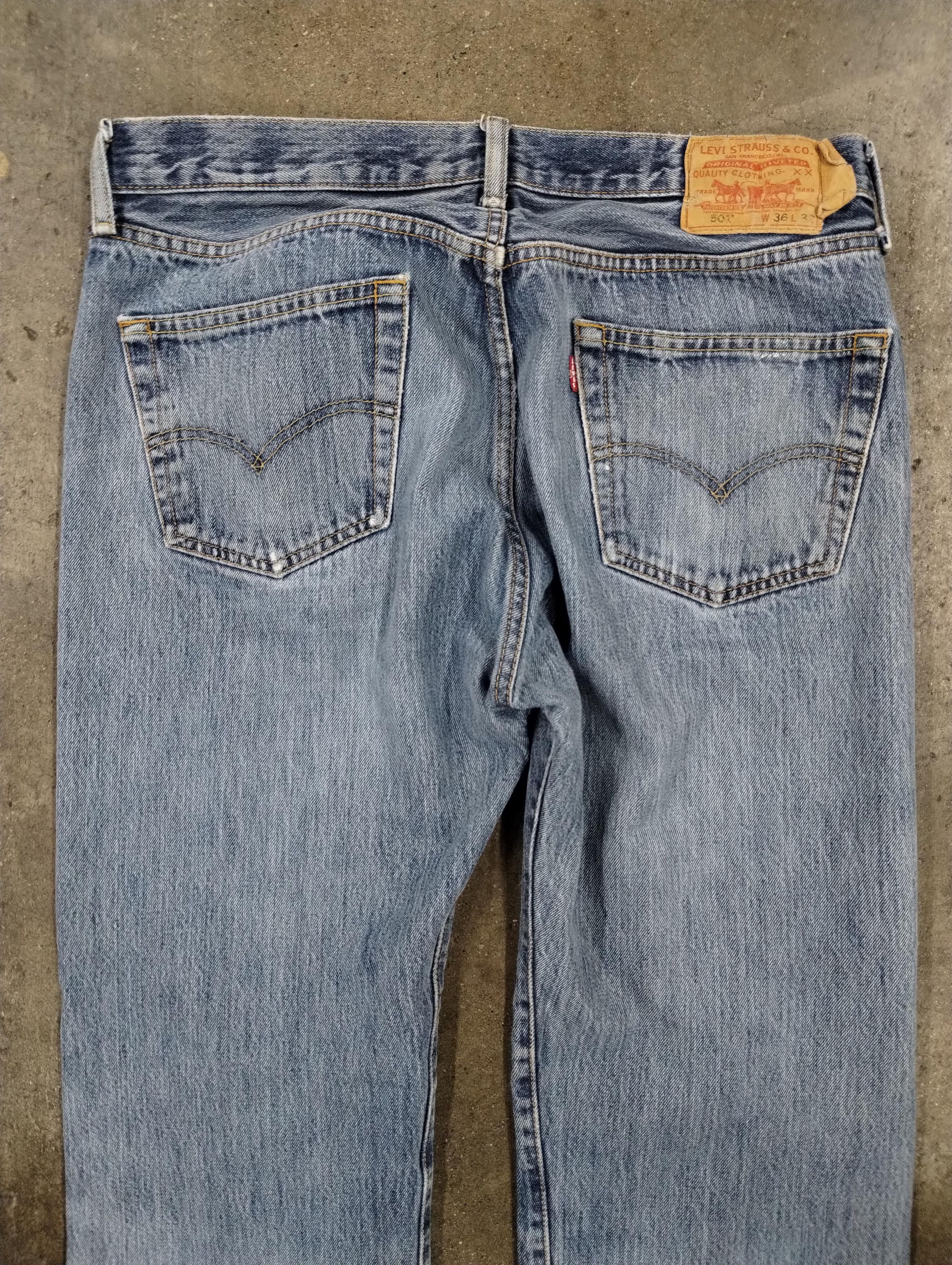 Jean × Vintage Vintage Levis 501 Red Tab 36x32 Size US 35 - 9 Thumbnail