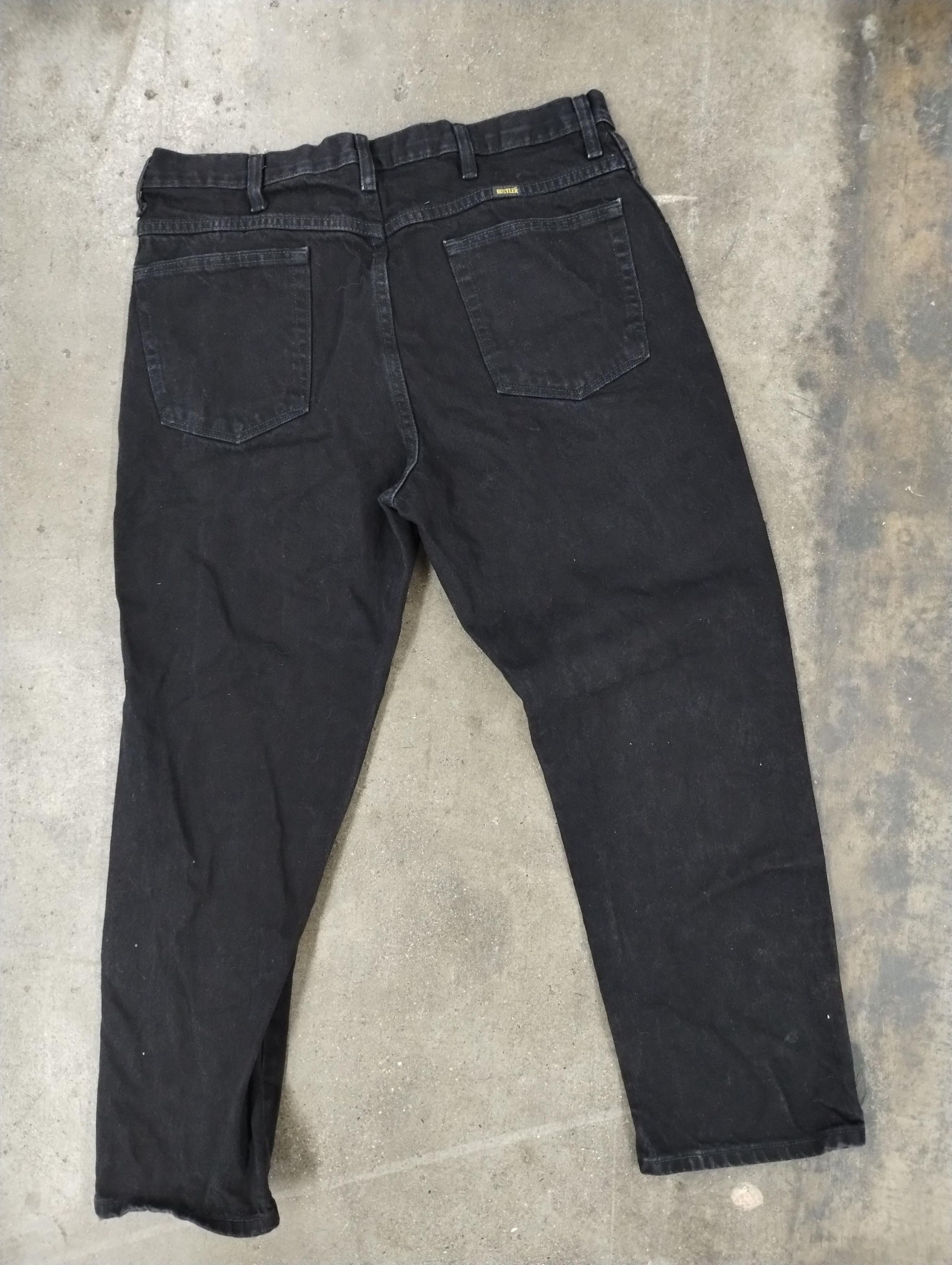 Jean × Rustler × Vintage Vintage Rustler Black Denim 38x29 Size US 36 / EU 52 - 6 Thumbnail