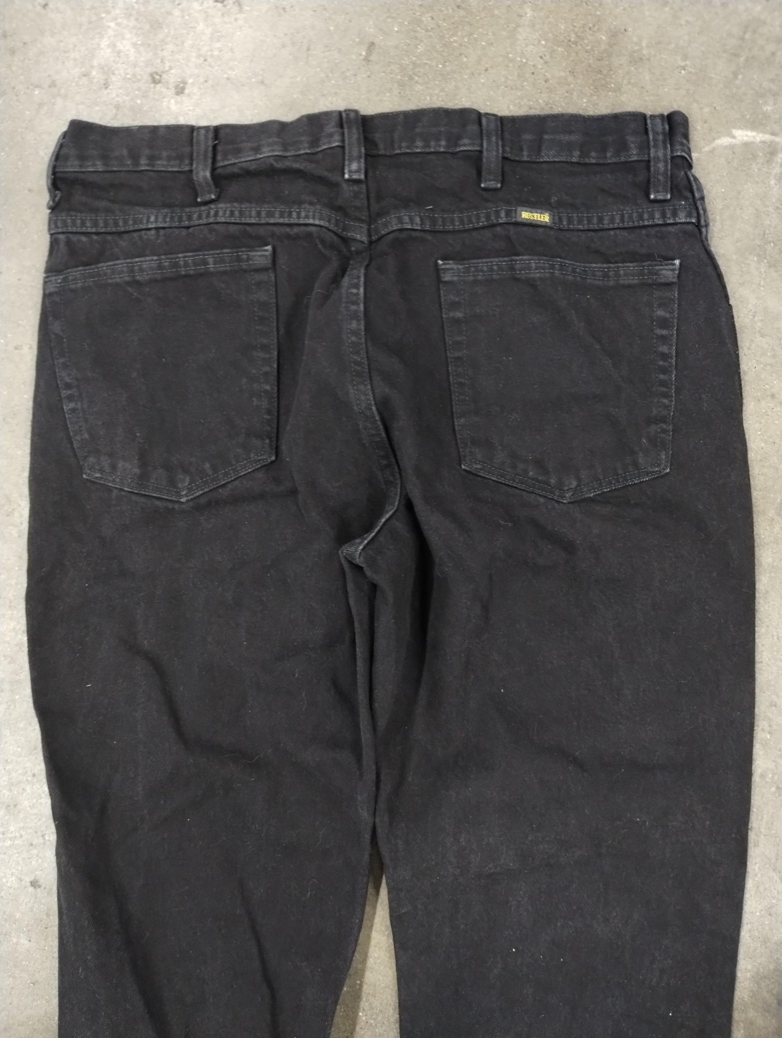 Jean × Rustler × Vintage Vintage Rustler Black Denim 38x29 Size US 36 / EU 52 - 8 Thumbnail