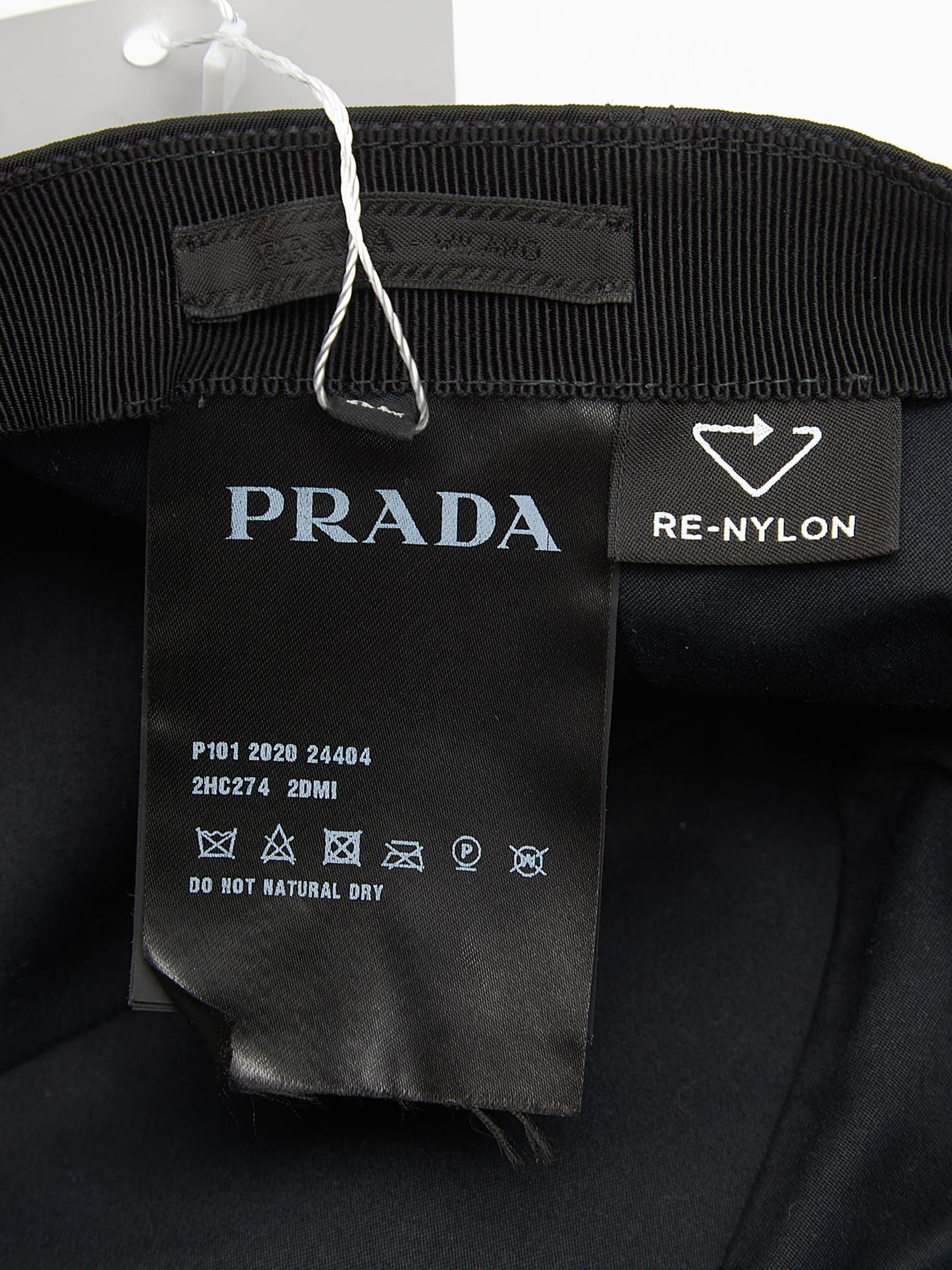 Prada Black Polyamide Logo Patched Cap Size ONE SIZE - 5 Thumbnail