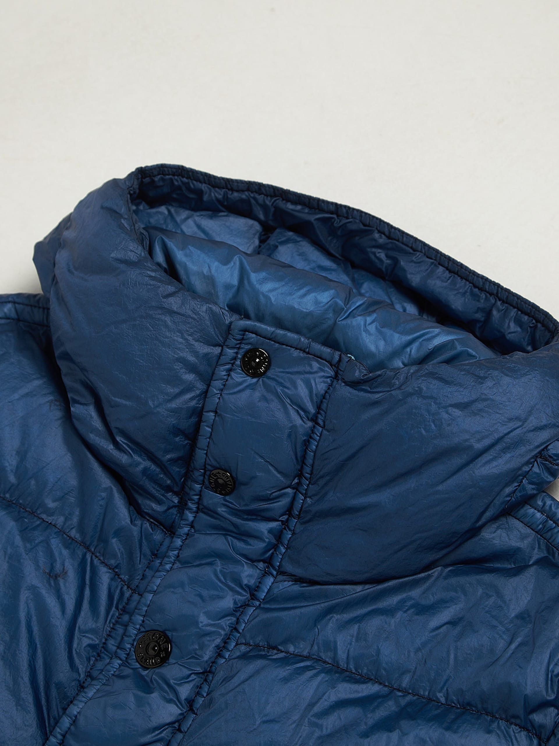 Stone Island Blue Polyamide Patched Puffer Jacket Size US M / EU 48-50 / 2 - 3 Thumbnail