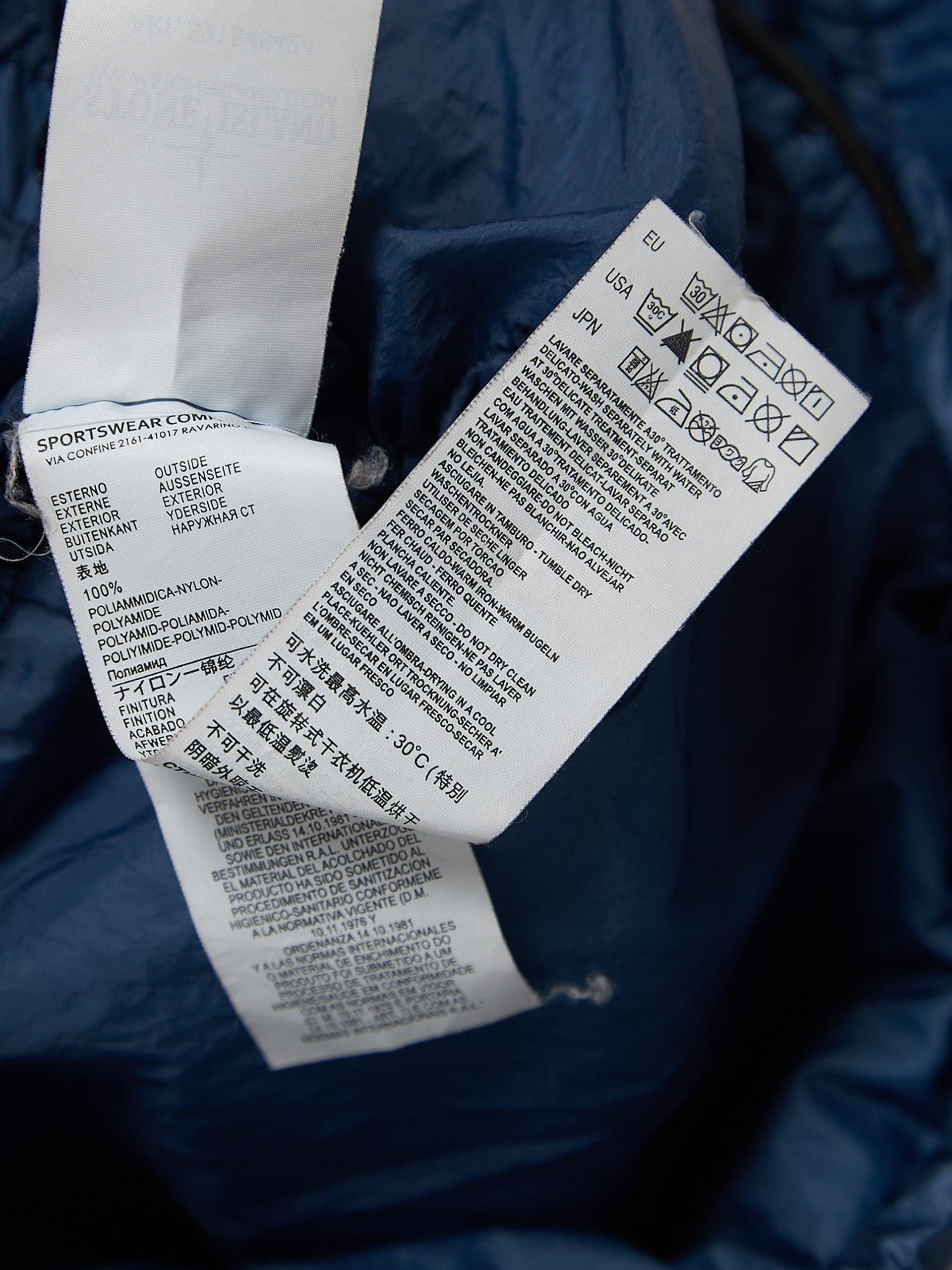 Stone Island Blue Polyamide Patched Puffer Jacket Size US M / EU 48-50 / 2 - 5 Thumbnail