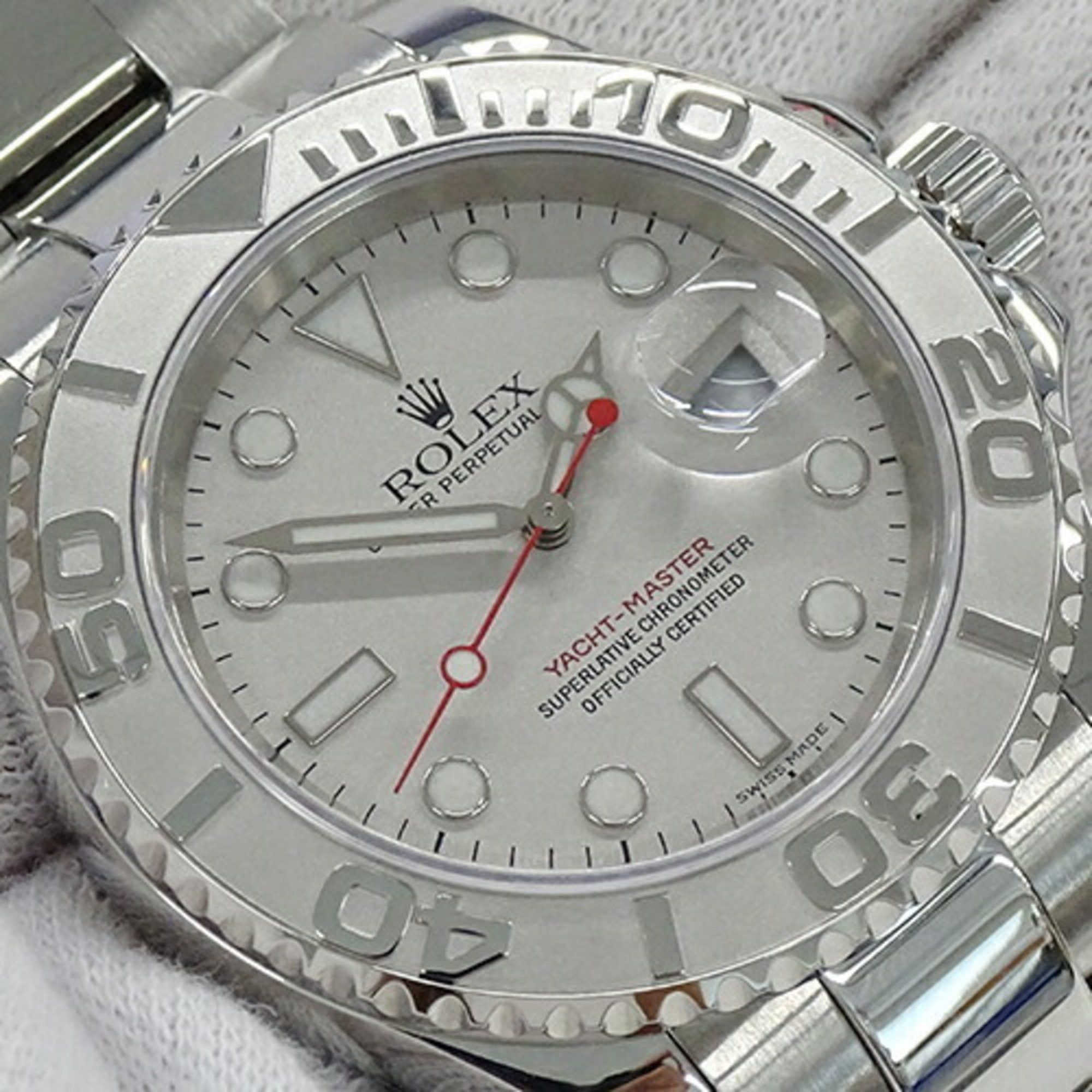Rolex ROLEX Yacht-Master Rolesium 16622 A-series Men's Watch Date Automatic AT Stainless Steel SS Platinum PT Silver Polished Size ONE SIZE - 16 Thumbnail