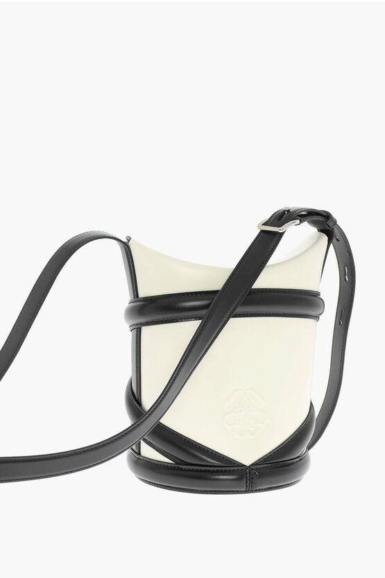 Alexander McQueen Black&White Leather Bucket Bag Size ONE SIZE - 2 Thumbnail
