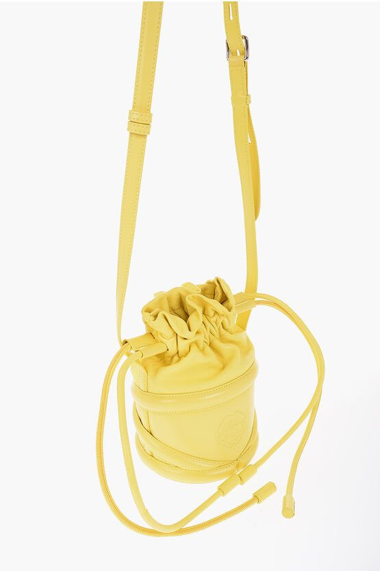 Alexander McQueen Leather Bucket Bag with Embossed Logo Size ONE SIZE - 3 Thumbnail