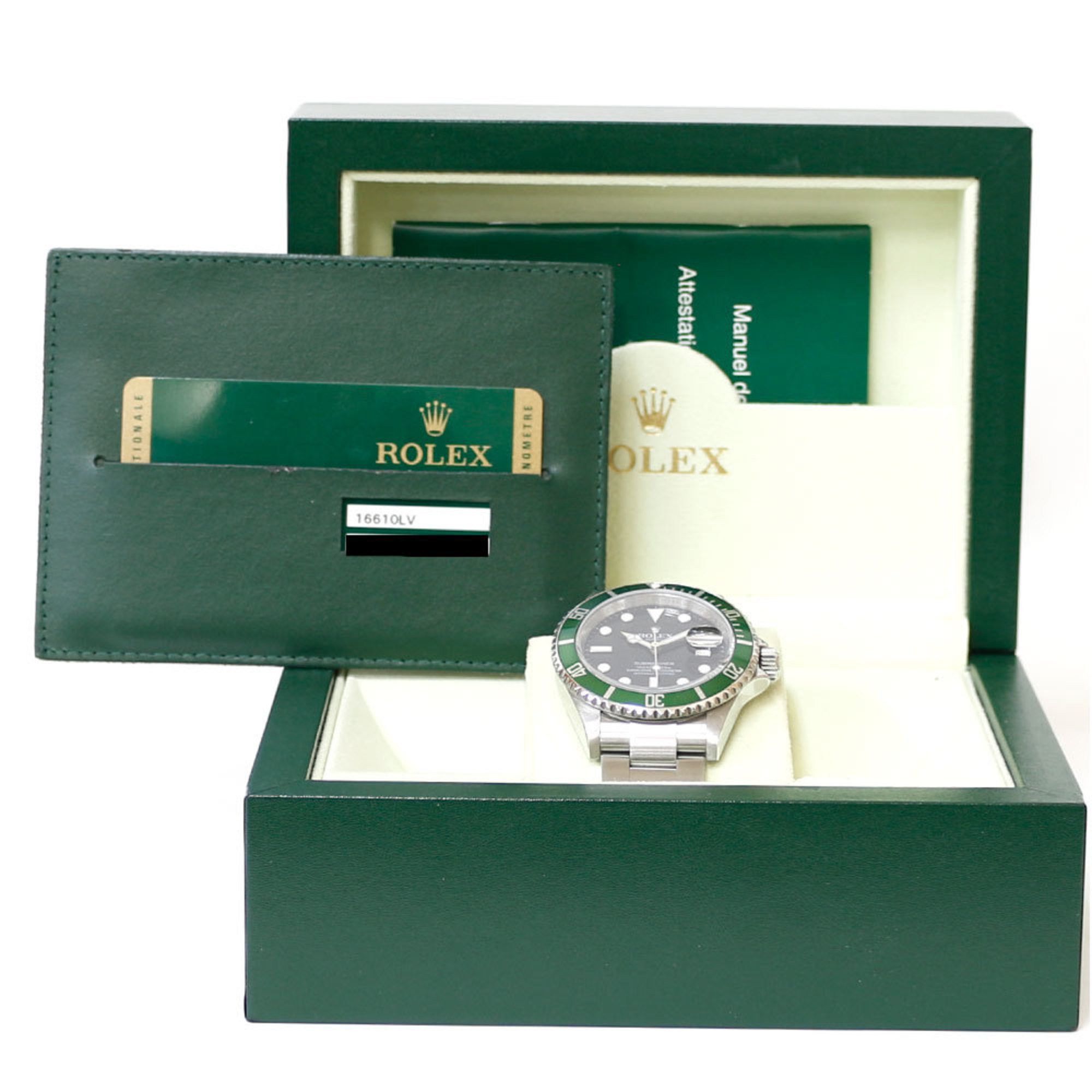 Rolex Rolex Submariner Oyster Perpetual Watch Stainless Steel 16610LV Automatic Men's ROLEX V Serial 2009 Model Overhauled Size ONE SIZE - 12 Thumbnail
