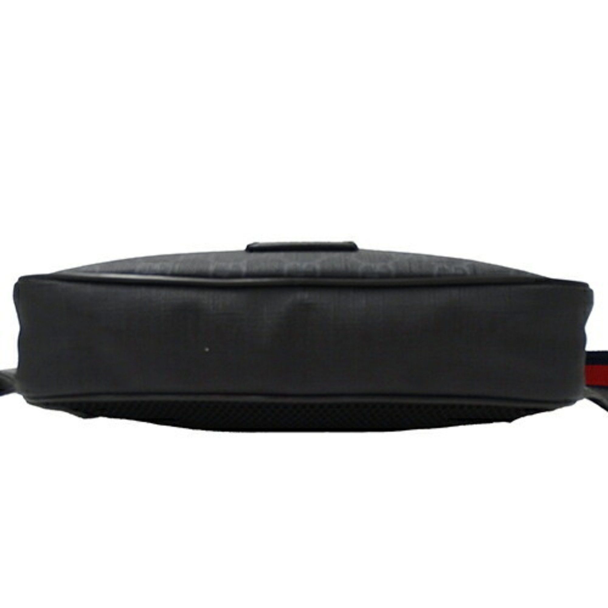 Gucci GUCCI Bag Men's Body Waist GG Supreme Web Black 474293 Compact Size ONE SIZE - 4 Thumbnail