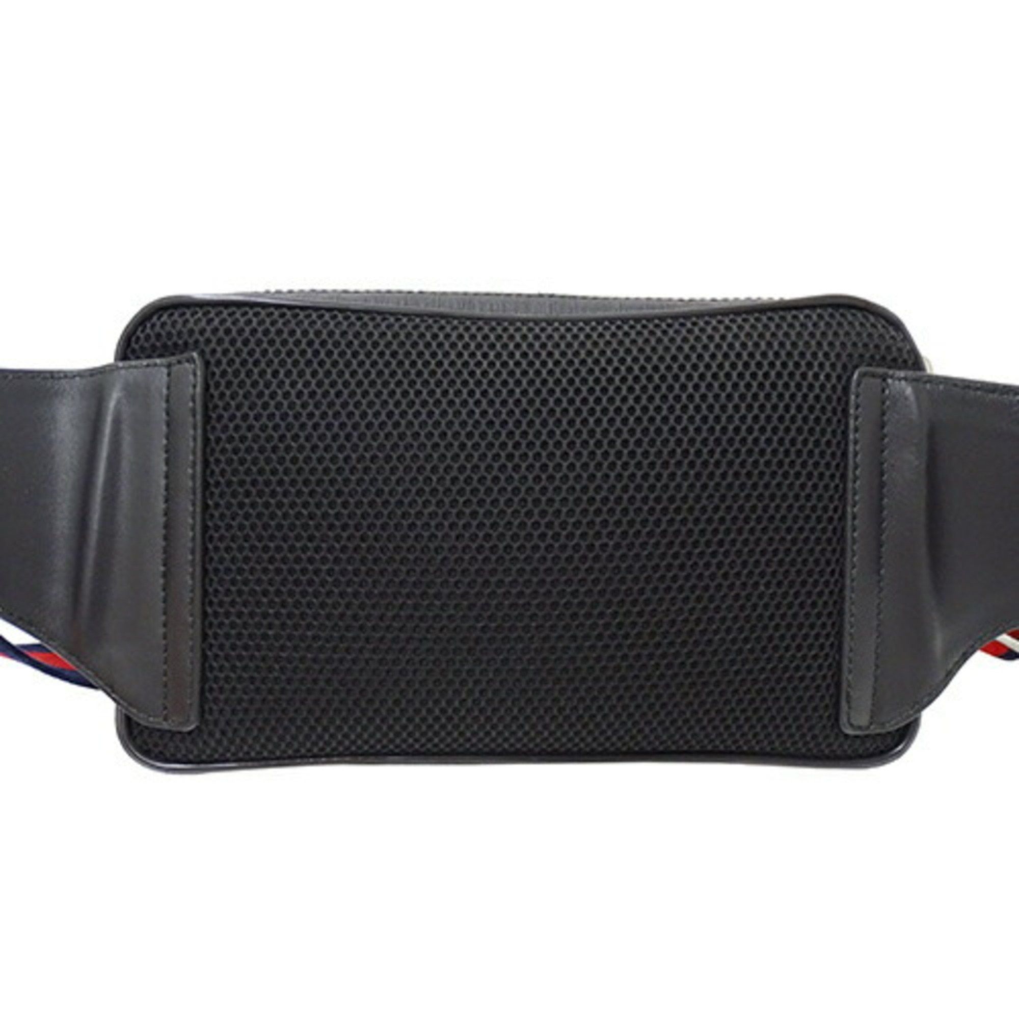 Gucci GUCCI Bag Men's Body Waist GG Supreme Web Black 474293 Compact Size ONE SIZE - 3 Thumbnail