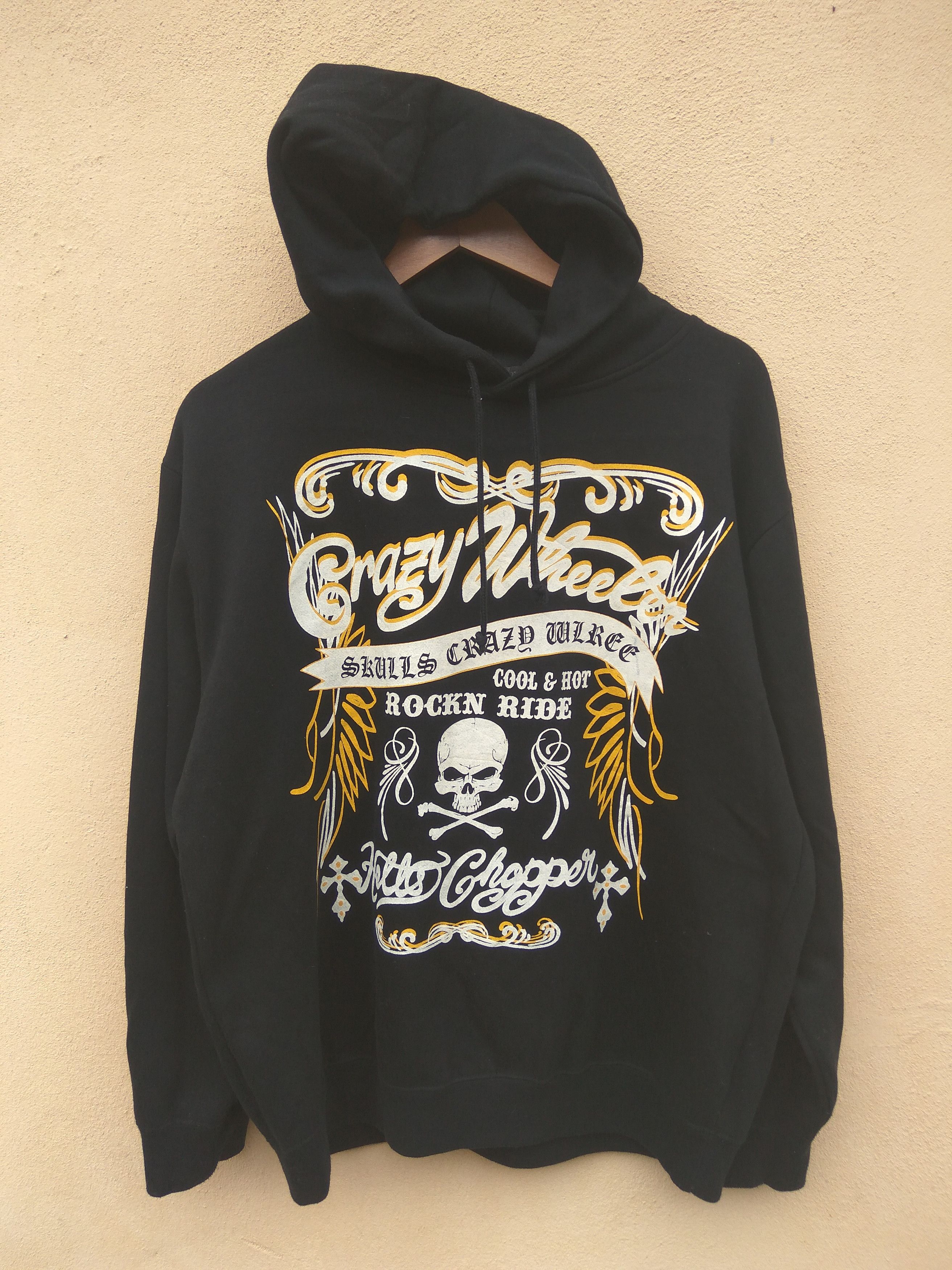Seditionaries Bullet Noise Skulls Hoodies Crazy Wheeler Hells Chopper Size US M / EU 48-50 / 2 - 1 Thumbnail