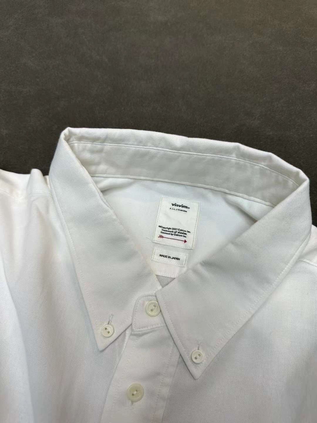 Visvim Visvim Albacore Button Down Shirt Long Sleeves Sashiko White (21FW) Size US XL / EU 56 / 4 - 4 Thumbnail