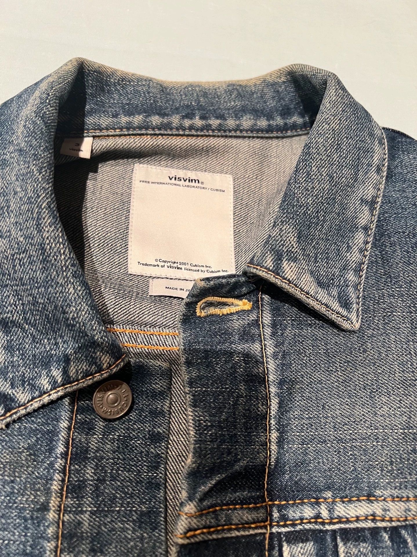 Visvim visvim 101 11aw snakeskin yellow mud washed denim jacket Size US L / EU 52-54 / 3 - 2 Thumbnail