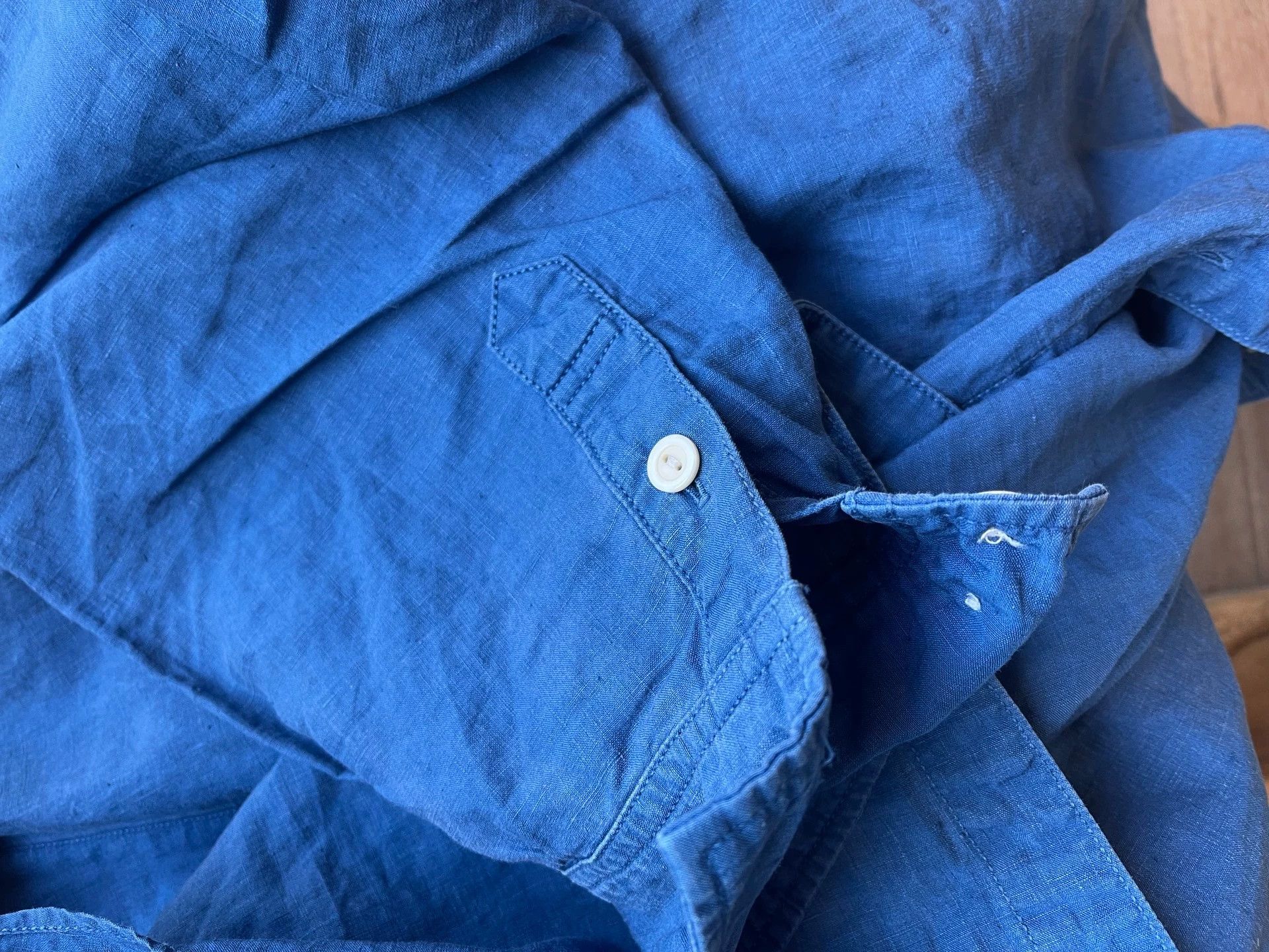 Visvim VISVIM 23SS PALMER SHIRT LONG SLEEVE DAMAGED INDIGO SHIRT Size US L / EU 52-54 / 3 - 5 Thumbnail