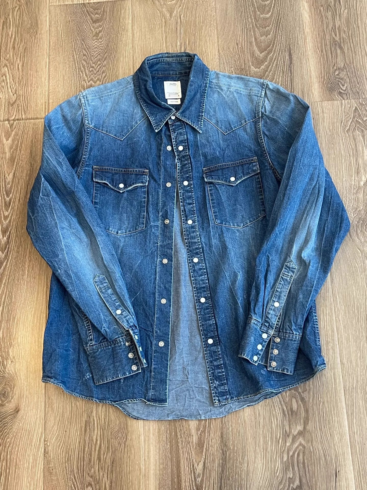 Visvim visvim 19aw ss bandito shirt dry demin Size US M / EU 48-50 / 2 - 2 Thumbnail