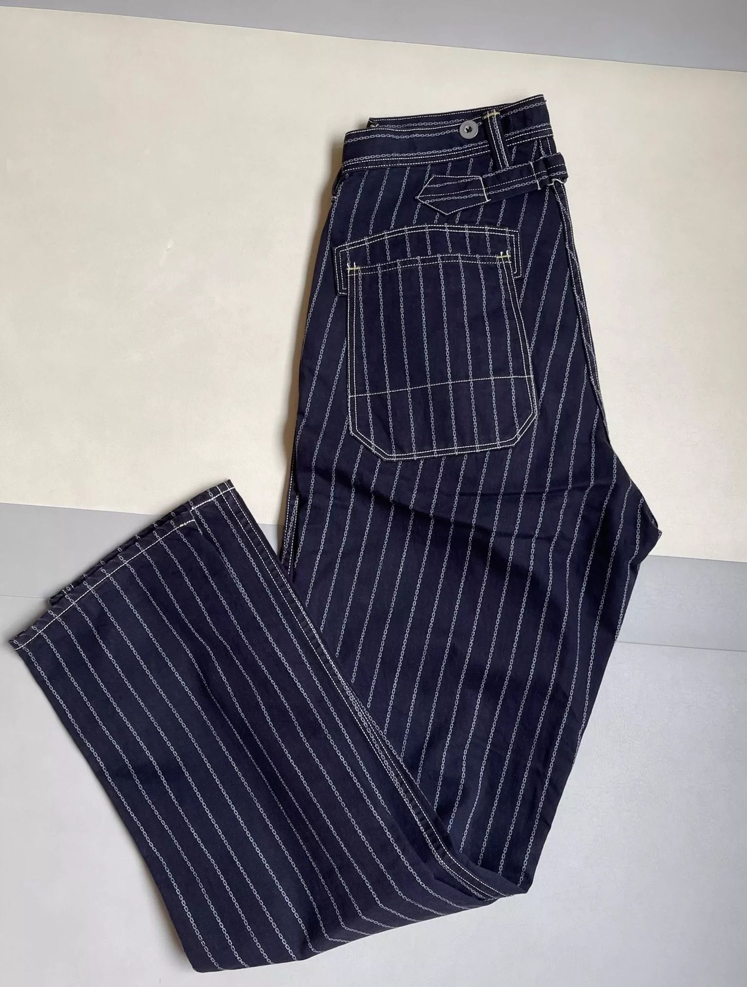 Freewheelers Freewheelers Discharge striped overalls Size US 32 / EU 48 - 3 Thumbnail