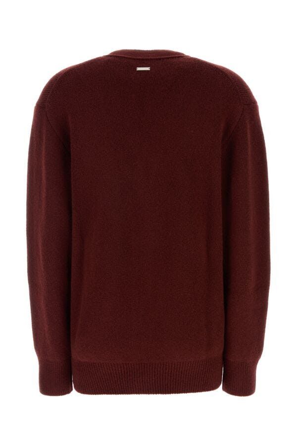 Salvatore Ferragamo Burgundy Cashmere Blend Cardigan Size XS / US 0-2 / IT 36-38 - 4 Thumbnail