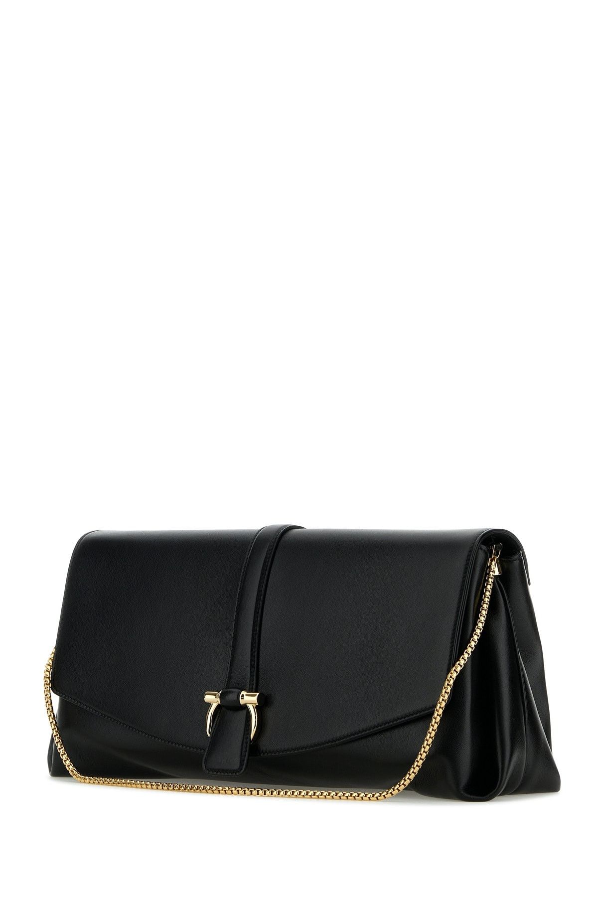 Salvatore Ferragamo Black Leather Large Crossbody Bag Size ONE SIZE - 2 Thumbnail
