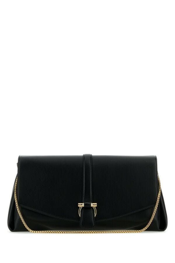 Salvatore Ferragamo Black Leather Large Crossbody Bag Size ONE SIZE - 3 Thumbnail