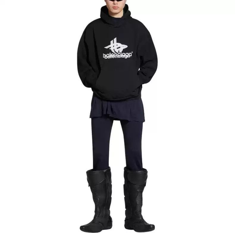 Balenciaga Balenciaga 3B Washed Outdated Hoodie Size US XXS / EU 40 - 2 Thumbnail