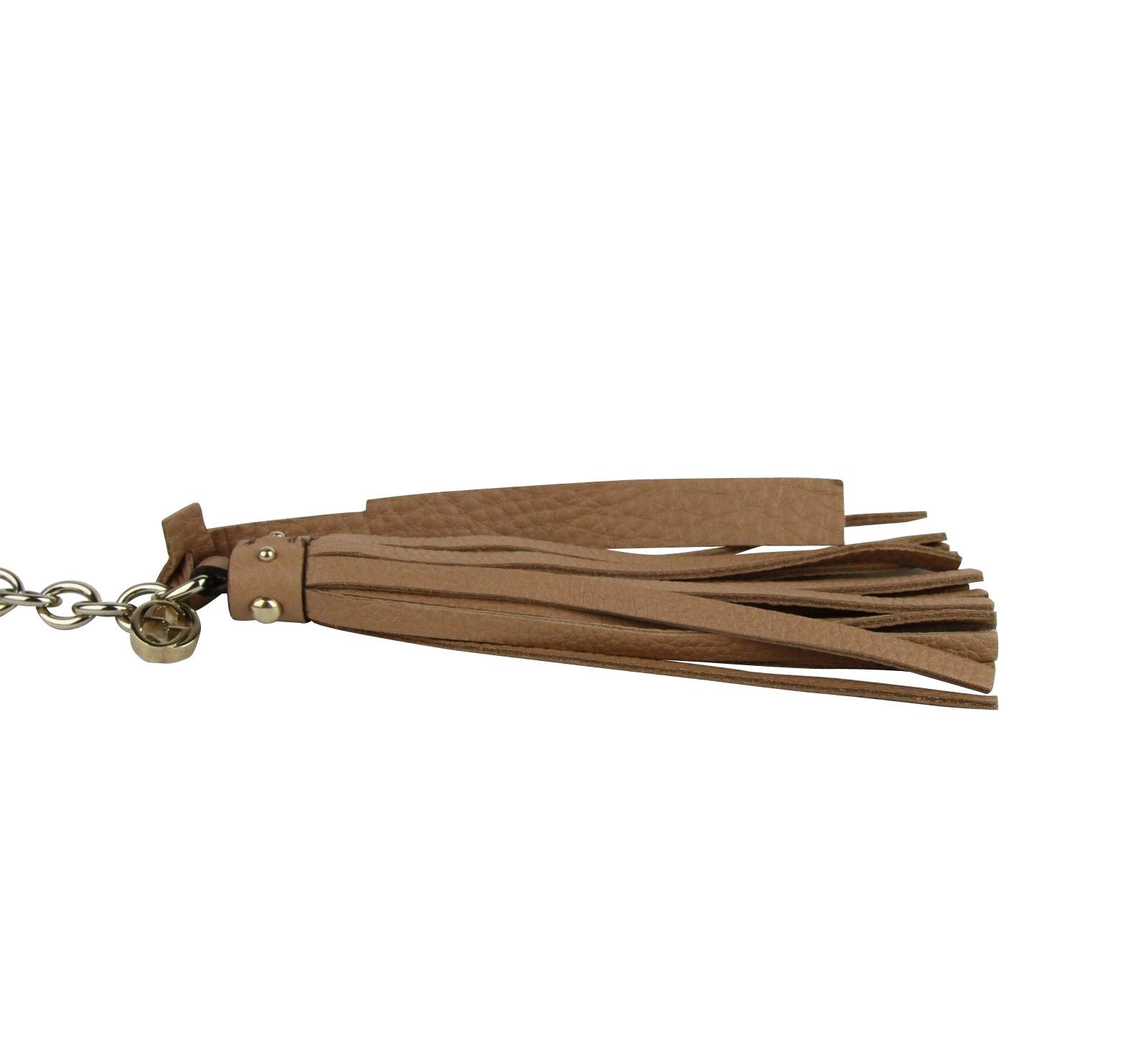 Gucci Women's Chain Tassel Gold / Beige Leather Belt (85 / 34) Size ONE SIZE - 3 Thumbnail