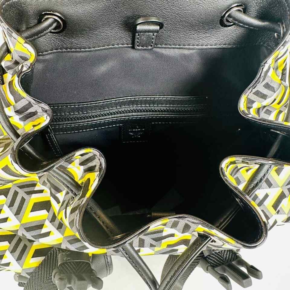 MCM Brandenburg Yellow/Black Cubic Monogram Unisex Nylon Size ONE SIZE - 12 Thumbnail