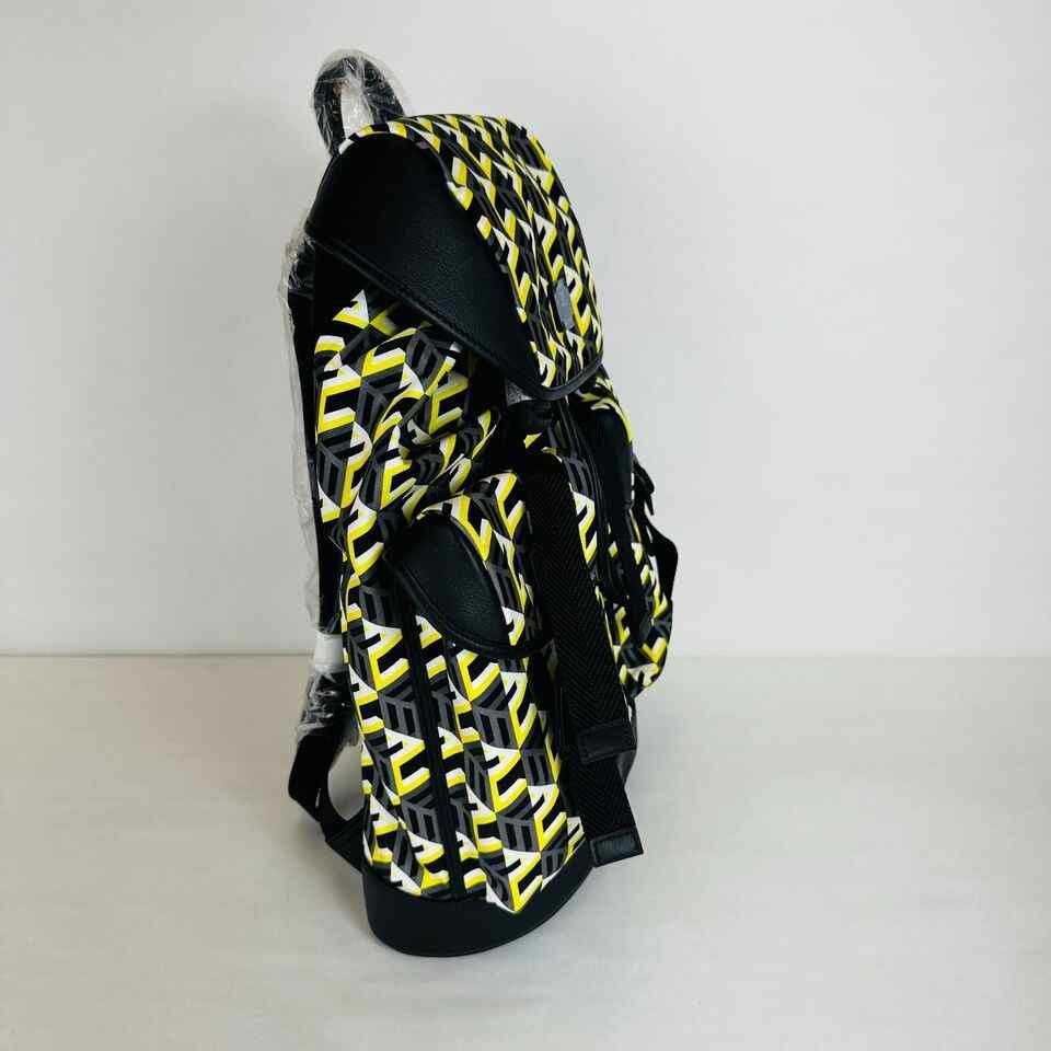 MCM Brandenburg Yellow/Black Cubic Monogram Unisex Nylon Size ONE SIZE - 8 Thumbnail
