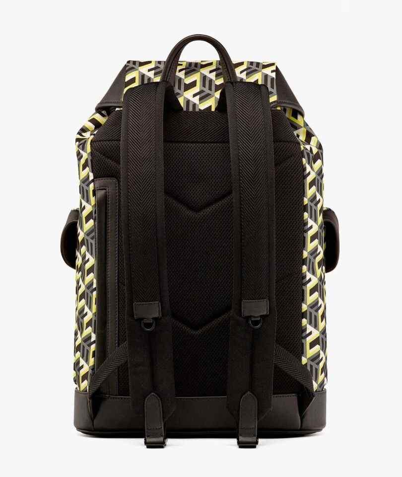 MCM Brandenburg Yellow/Black Cubic Monogram Unisex Nylon Size ONE SIZE - 5 Thumbnail