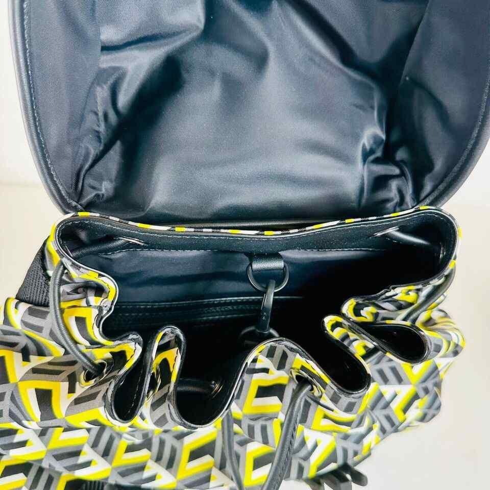 MCM Brandenburg Yellow/Black Cubic Monogram Unisex Nylon Size ONE SIZE - 11 Thumbnail