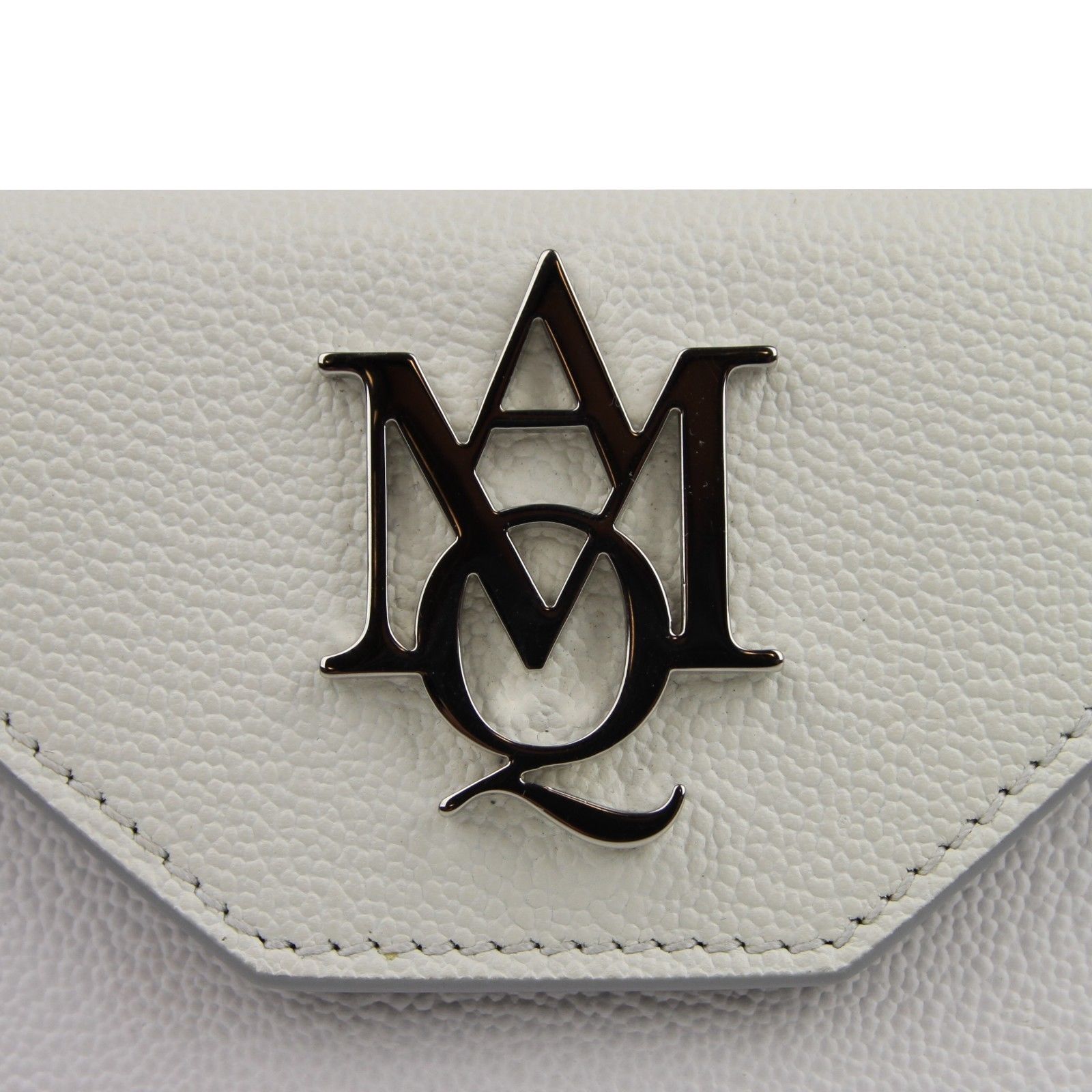 Alexander McQueen Unisex Two Tone White / Ivory Leather Card Holder Size ONE SIZE - 5 Thumbnail