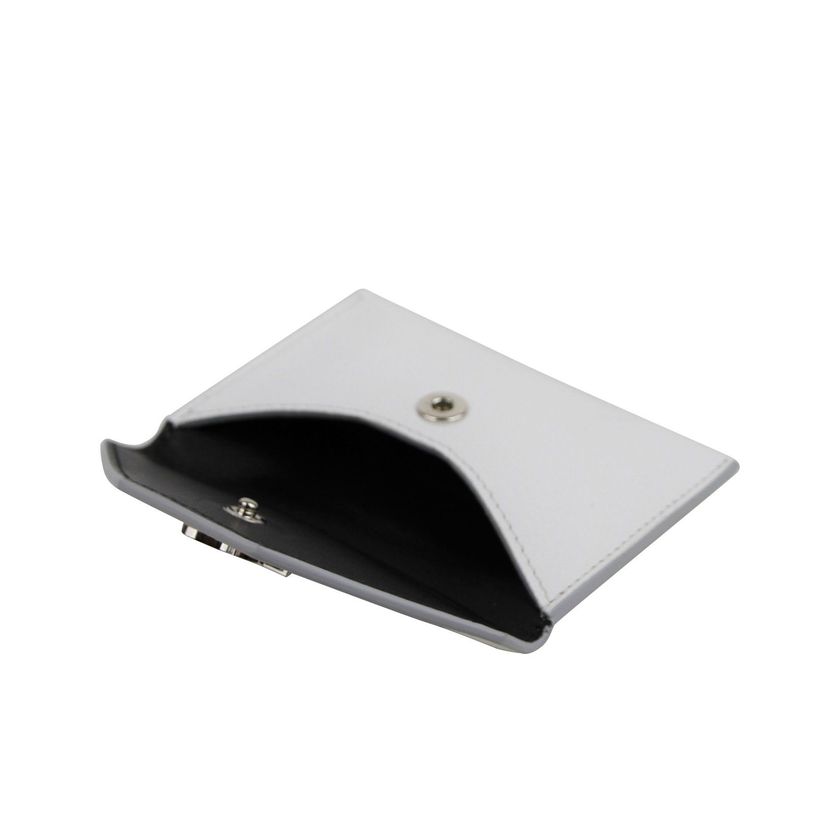 Alexander McQueen Unisex Two Tone White / Ivory Leather Card Holder Size ONE SIZE - 7 Thumbnail