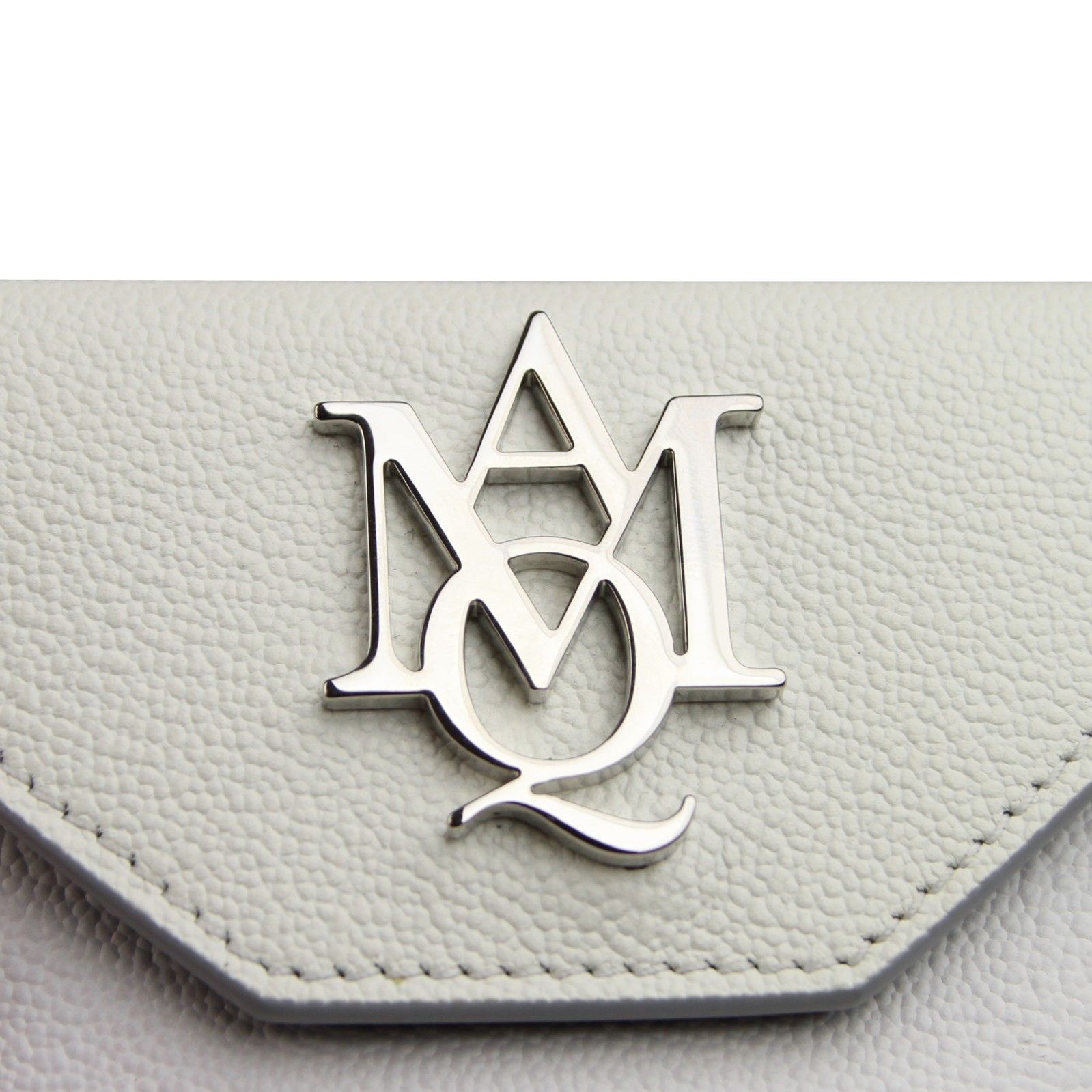 Alexander McQueen Unisex Two Tone White / Ivory Leather Card Holder Size ONE SIZE - 6 Thumbnail