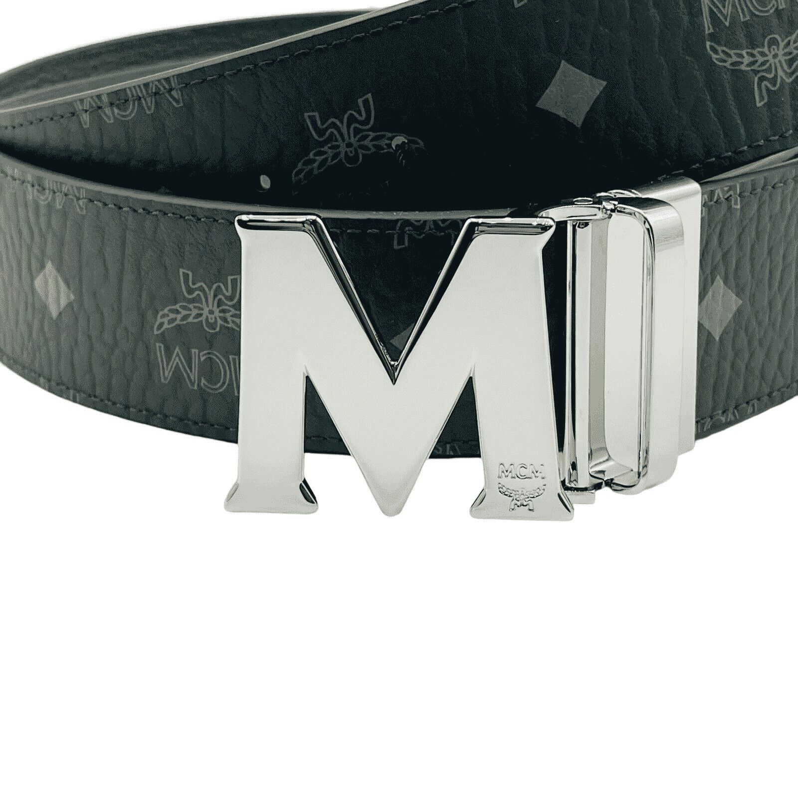 MCM Women's Sea Turtle Green Visetos Canvas M Buckle Reversible Size ONE SIZE - 2 Thumbnail