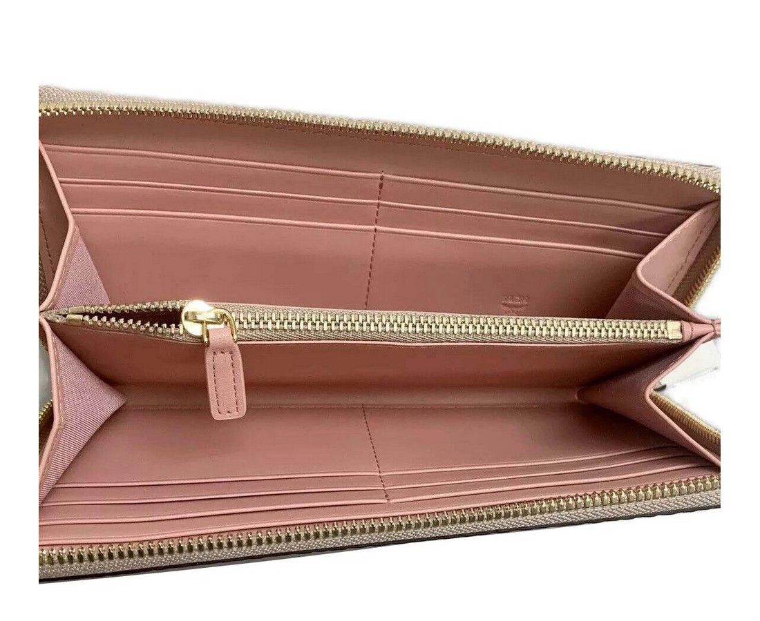 MCM Women's Beige Visetos Coated Canvas Zip Around Rabbit Size ONE SIZE - 2 Thumbnail