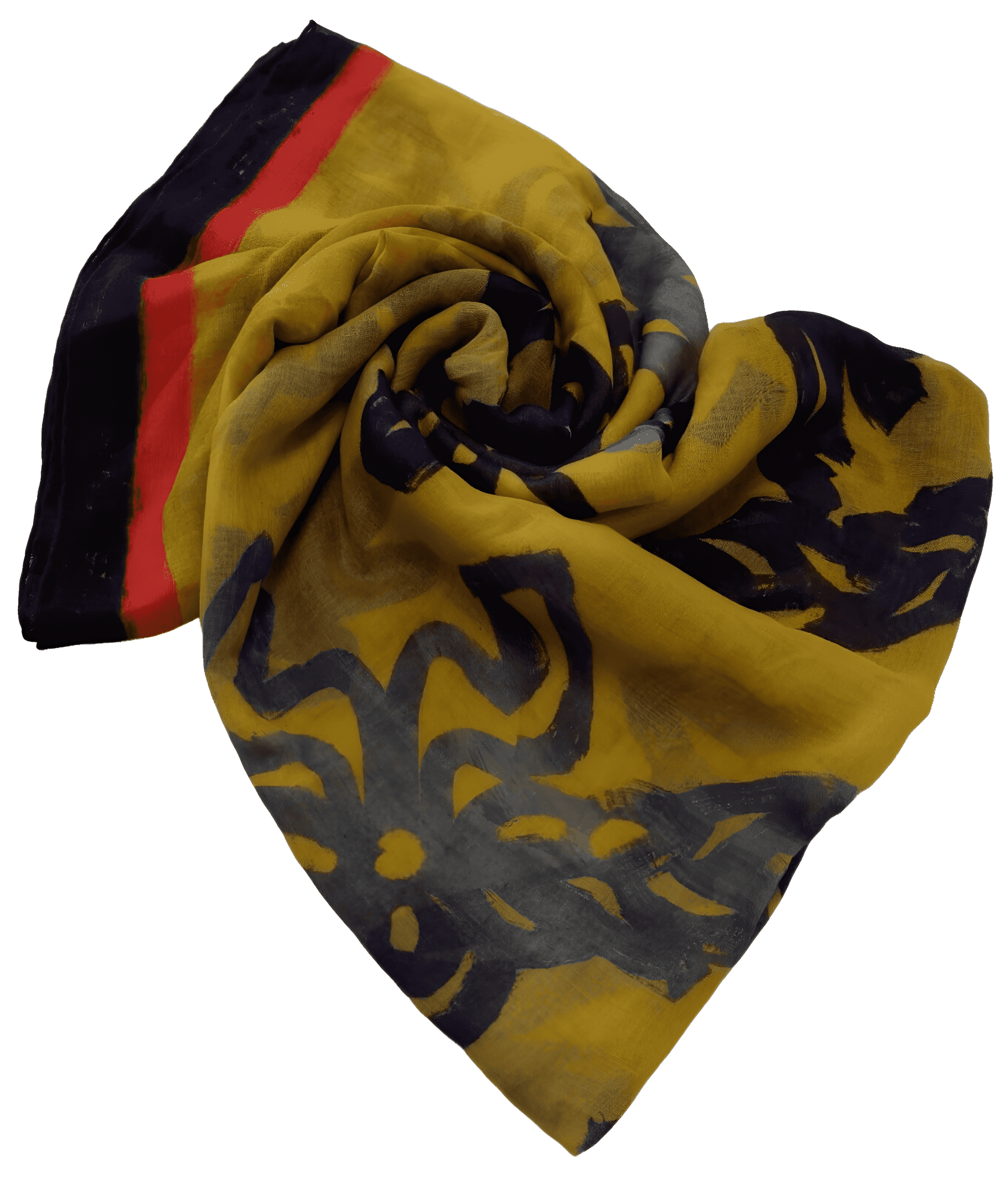 MCM Lemon Chrome Silk/Modal Jacquard Brushed Logo Edge Scarf Size ONE SIZE - 2 Thumbnail