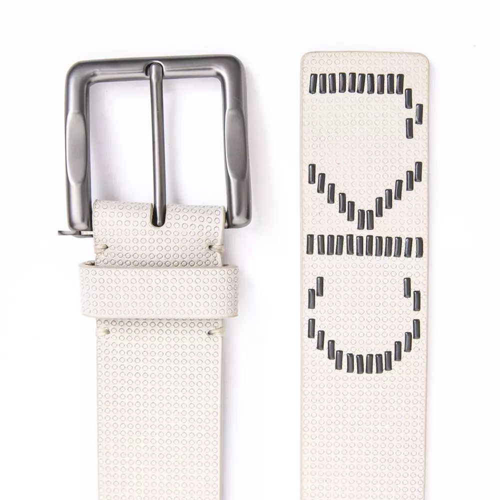 Calvin Klein Beige Leather Men's Belt Size 36 - 2 Thumbnail