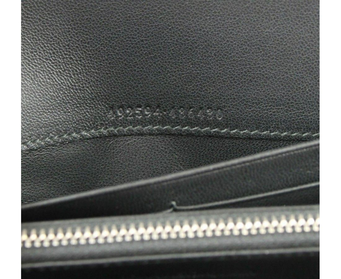 Alexander McQueen Women's Dark Blue Leather Continental Wallet Size ONE SIZE - 5 Thumbnail