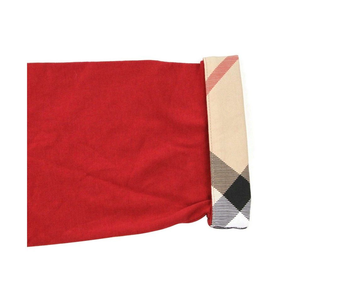 Burberry Women's Deep Red Cotton Half Sleeve Shirt (Small) Size S / US 4 / IT 40 - 6 Thumbnail